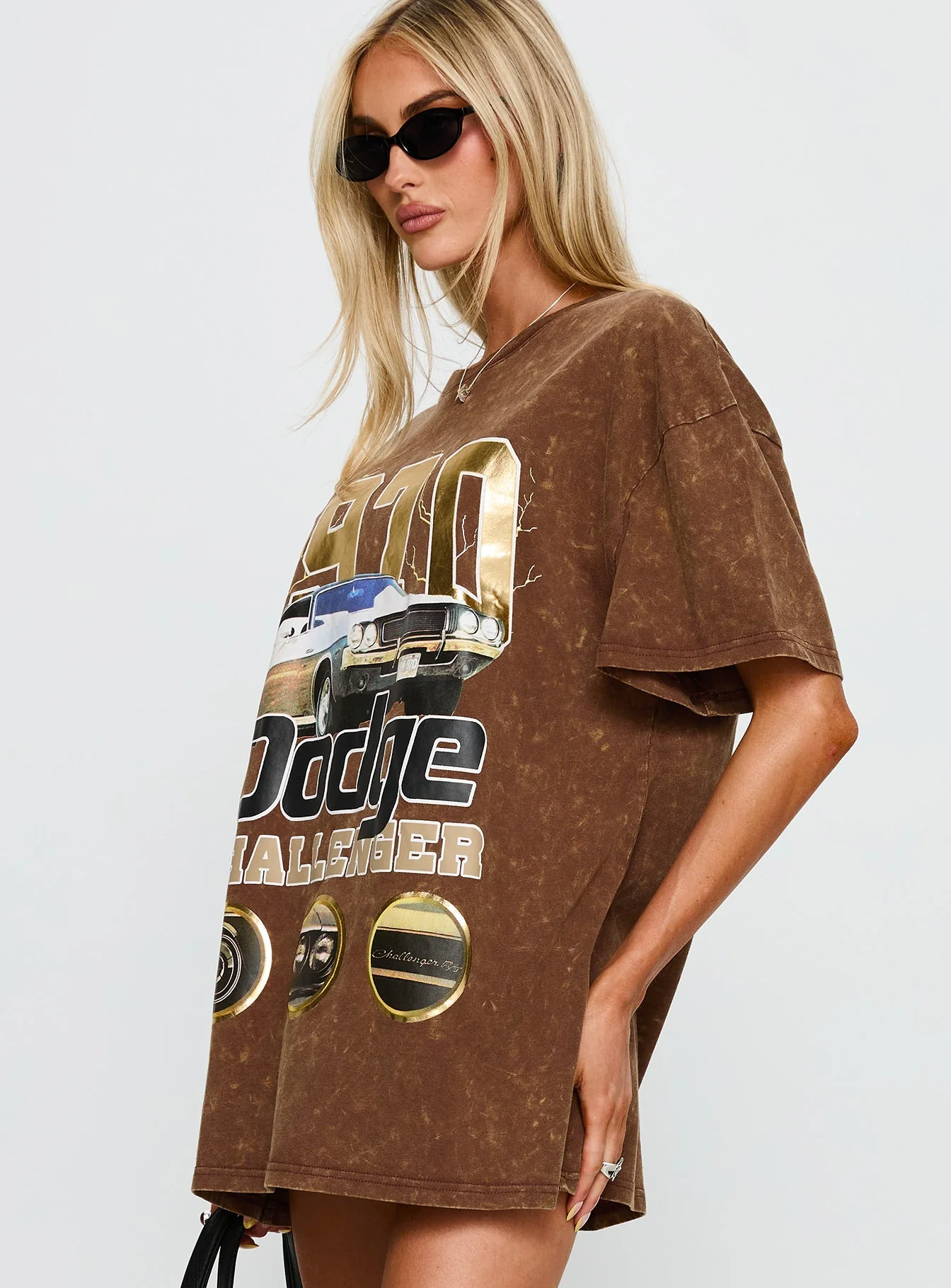 1970 Dodge Charger Oversied Graphic Top Brown - Image 4