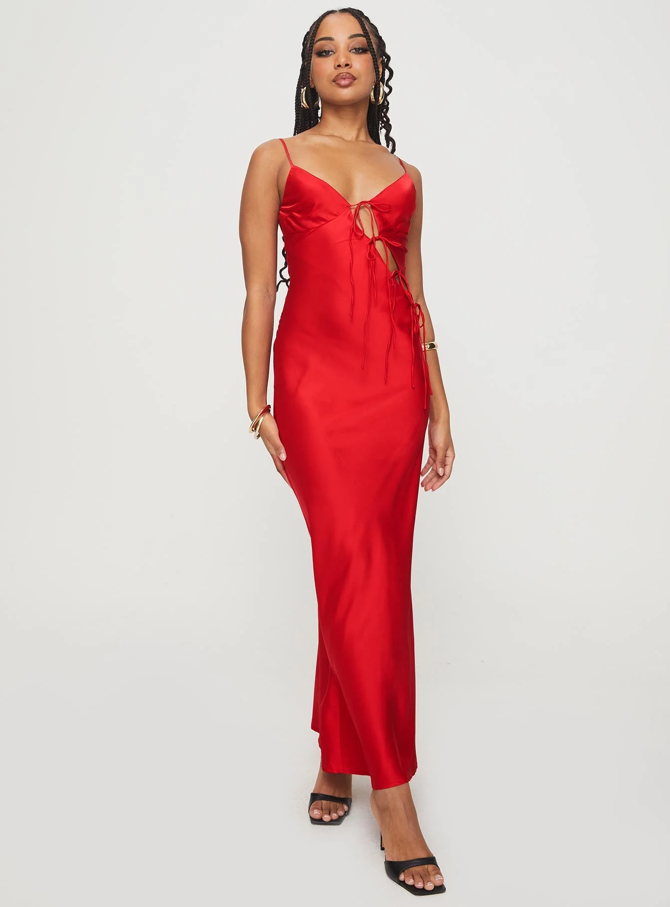 About A Girl Maxi Dress Red - Image 2