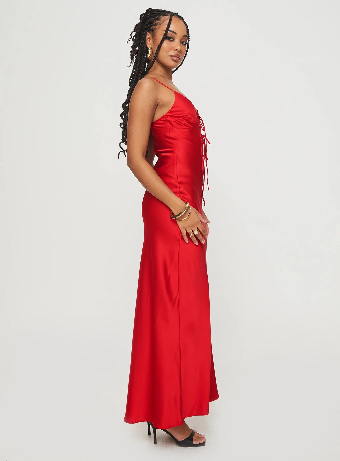 About A Girl Maxi Dress Red - Image 4