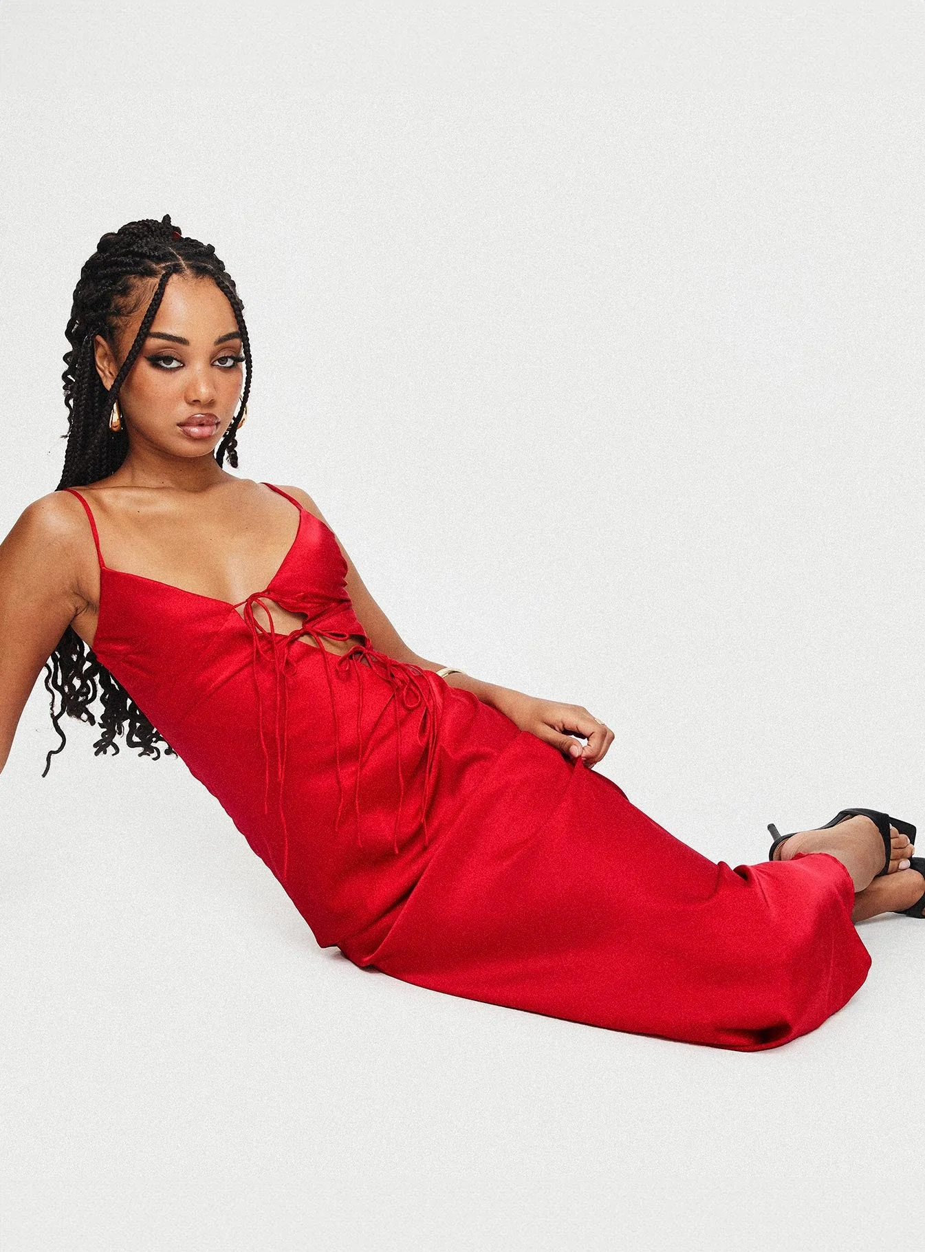 About A Girl Maxi Dress Red - Image 8