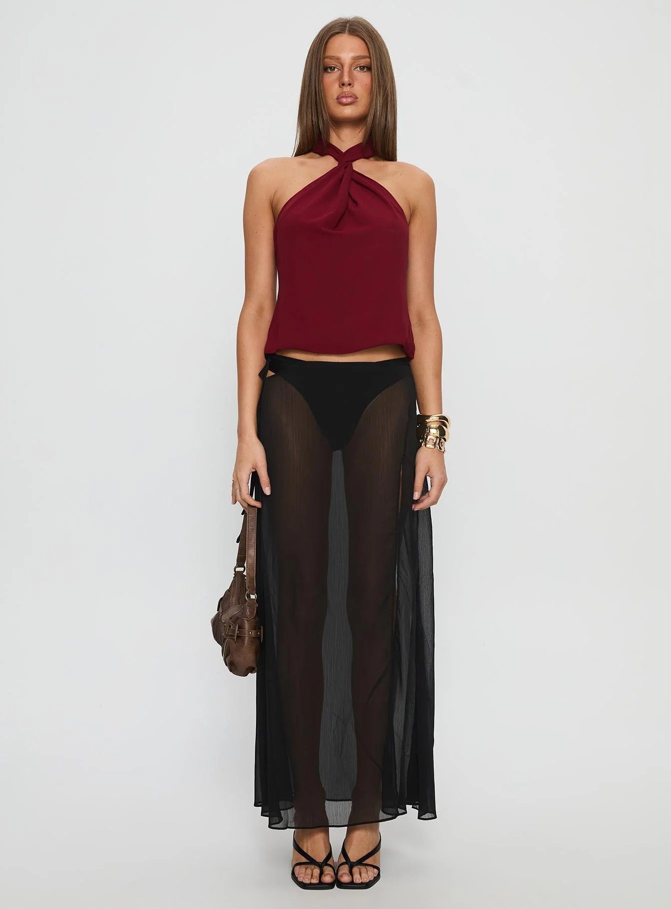 Adalynne Twist Front Top Red - Image 6
