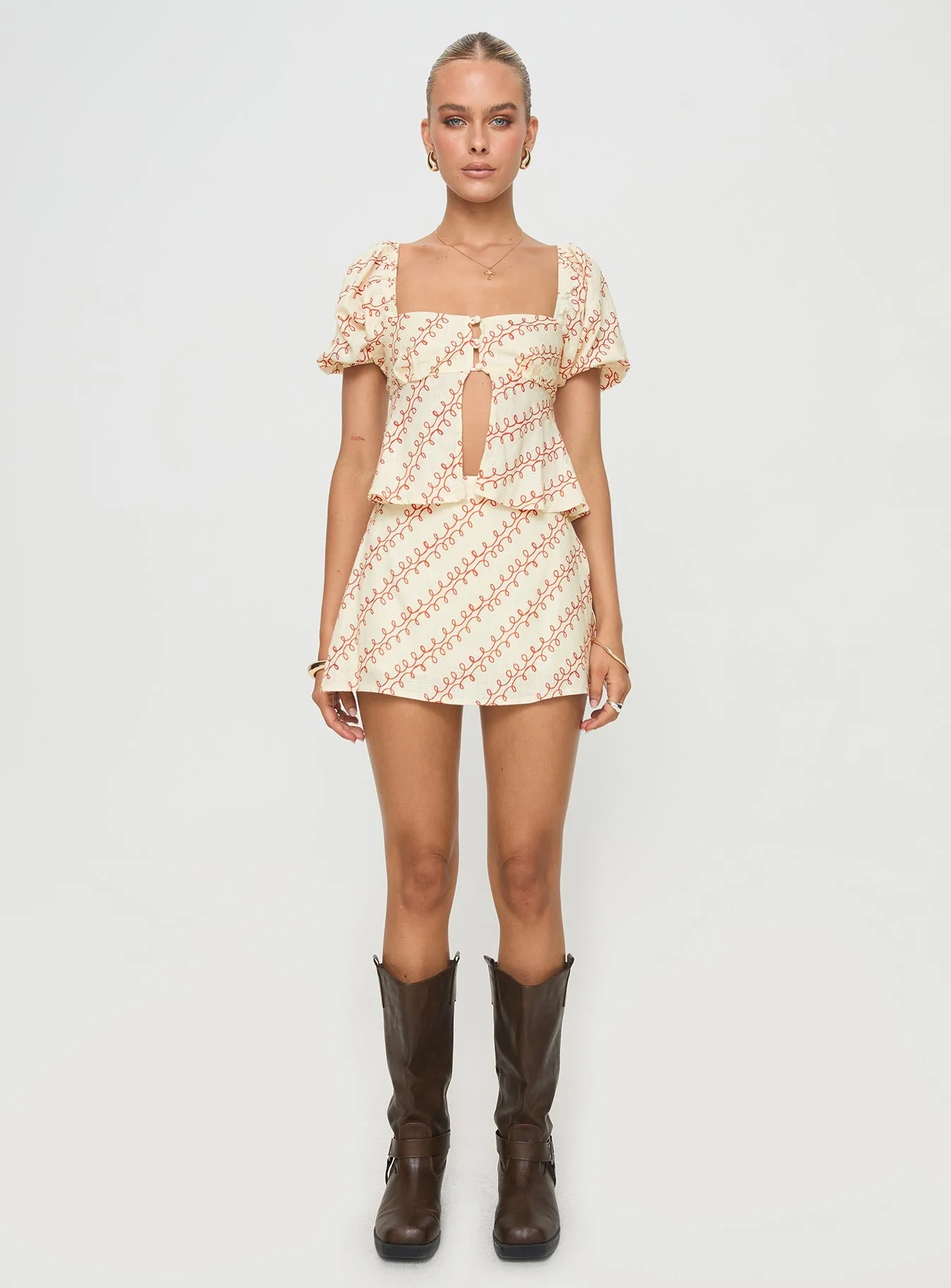 Adios Linen Blend Skort Multi - Image 7