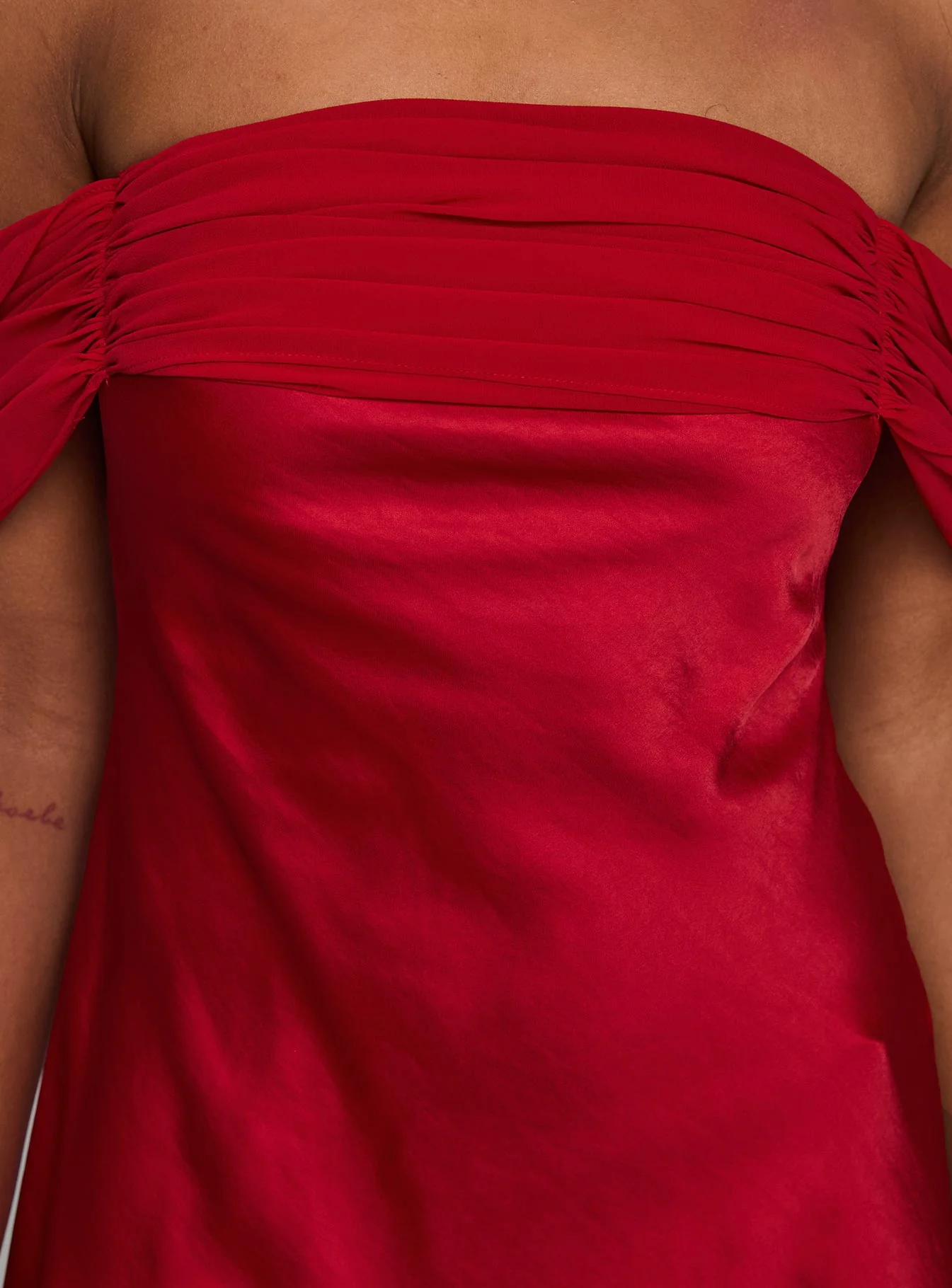 Adoration Mini Dress Red - Image 6