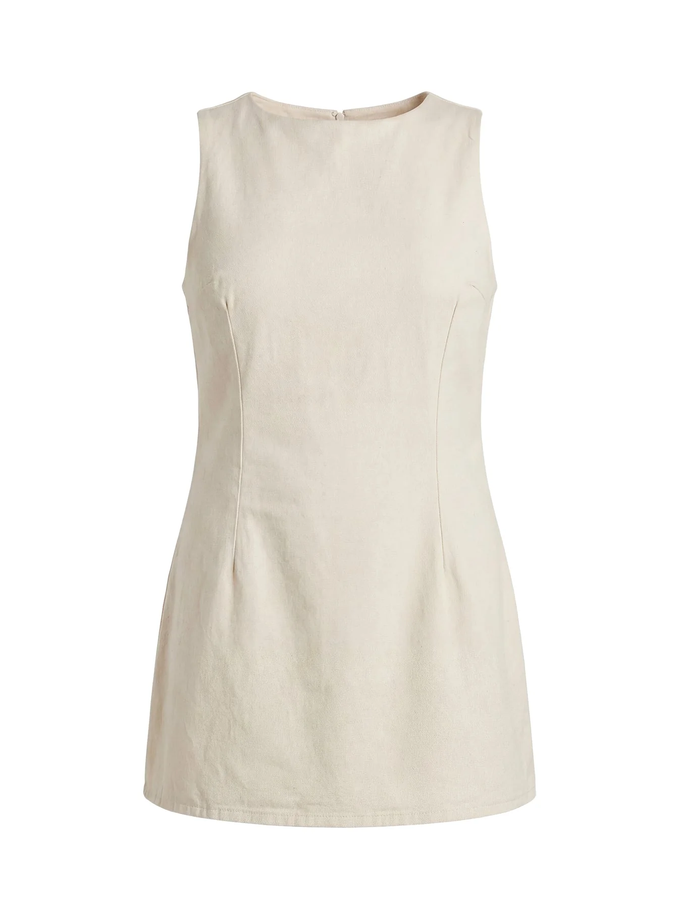 Ainsleigh Shift Denim Playsuit Ecru Wash Curve - Image 8