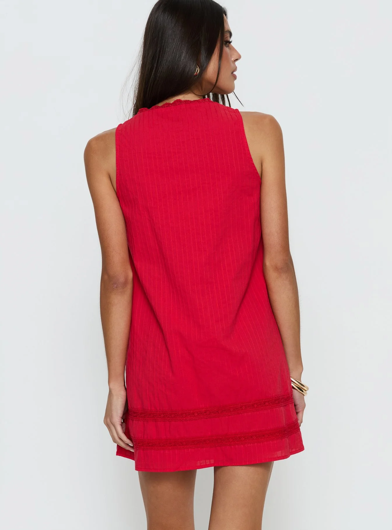 Alanah Mini Dress Red - Image 4