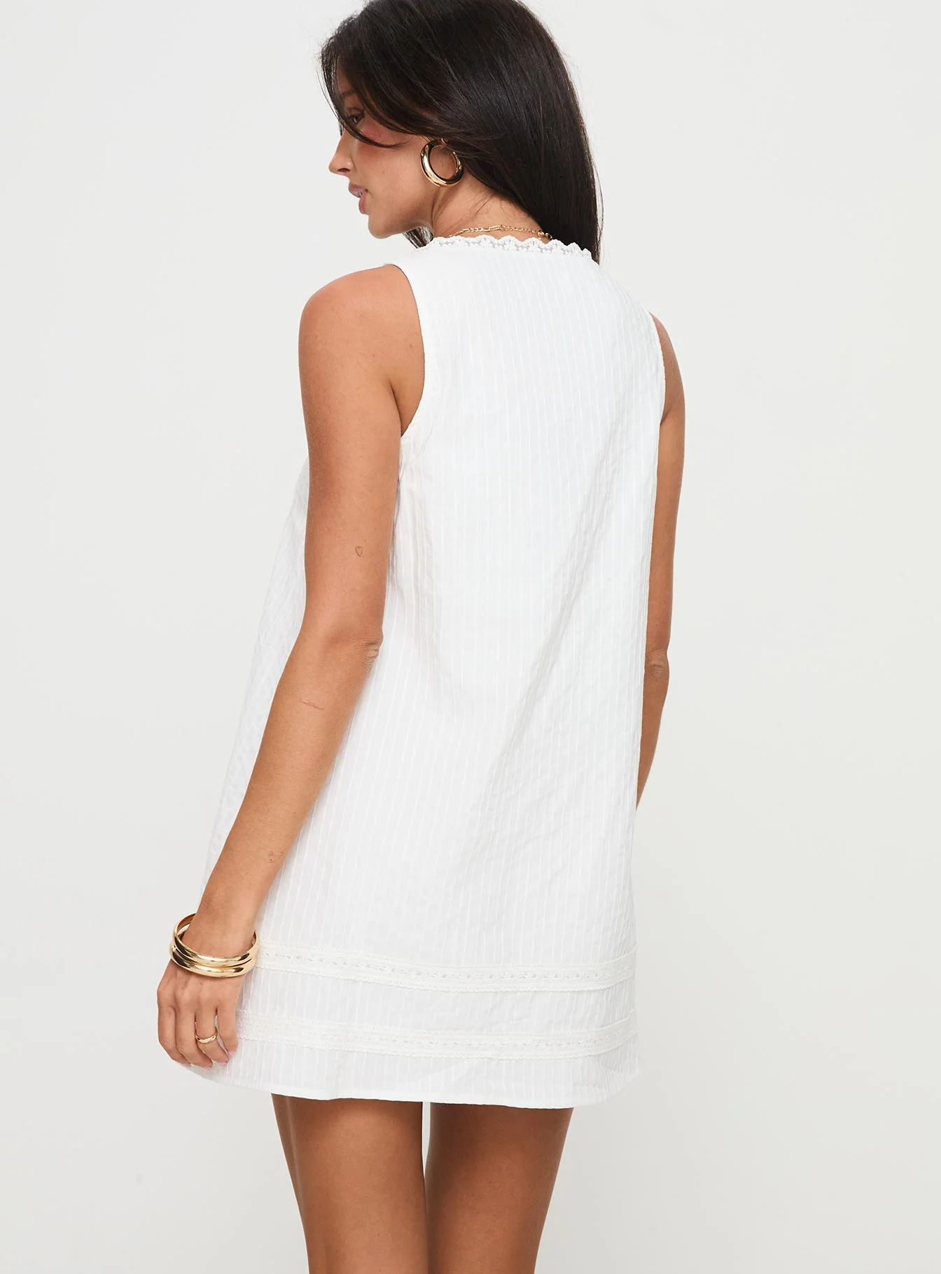 Alanah Mini Dress White - Image 6