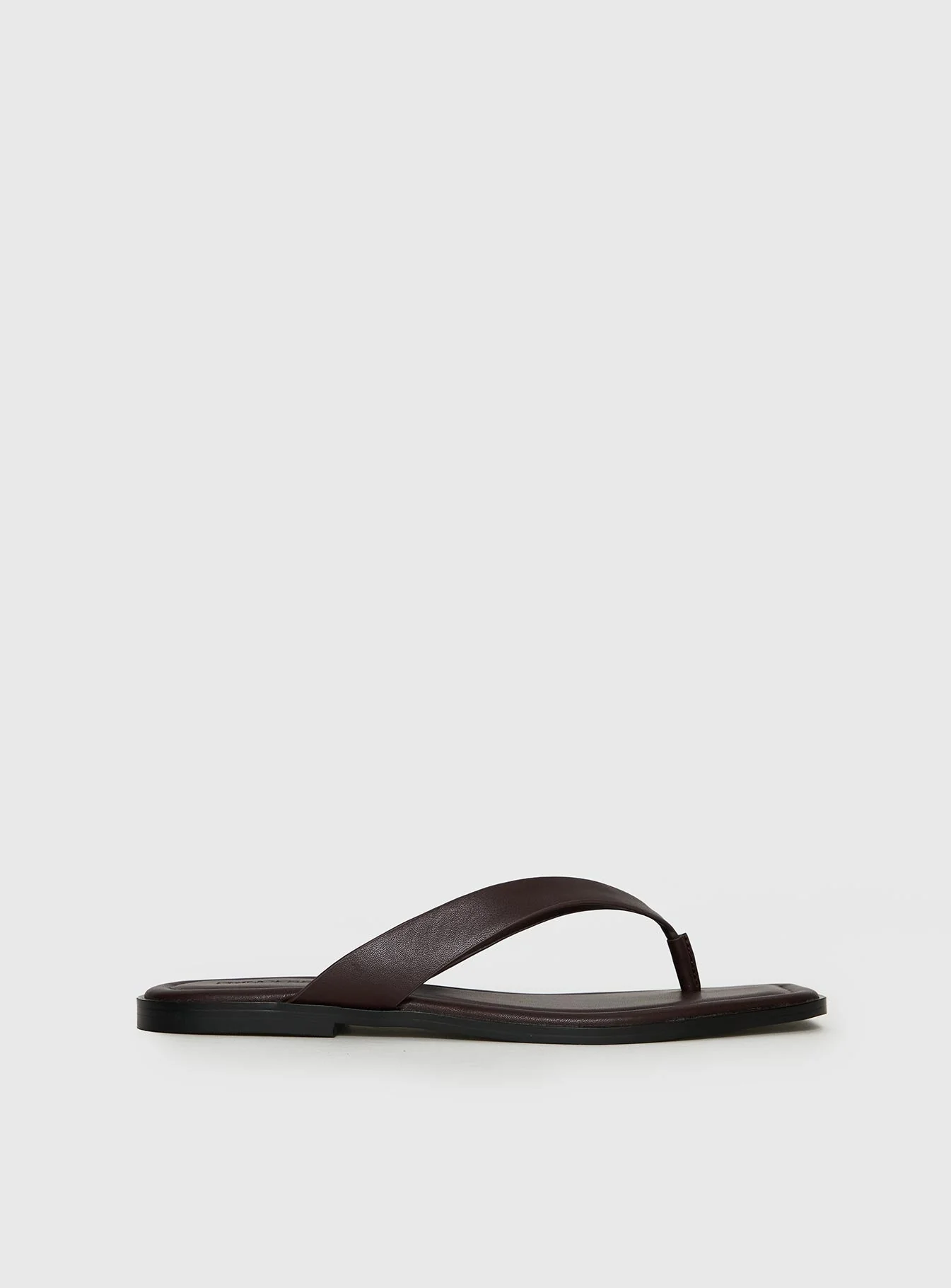 Alara Flat Thong Sandals Brown - Image 2