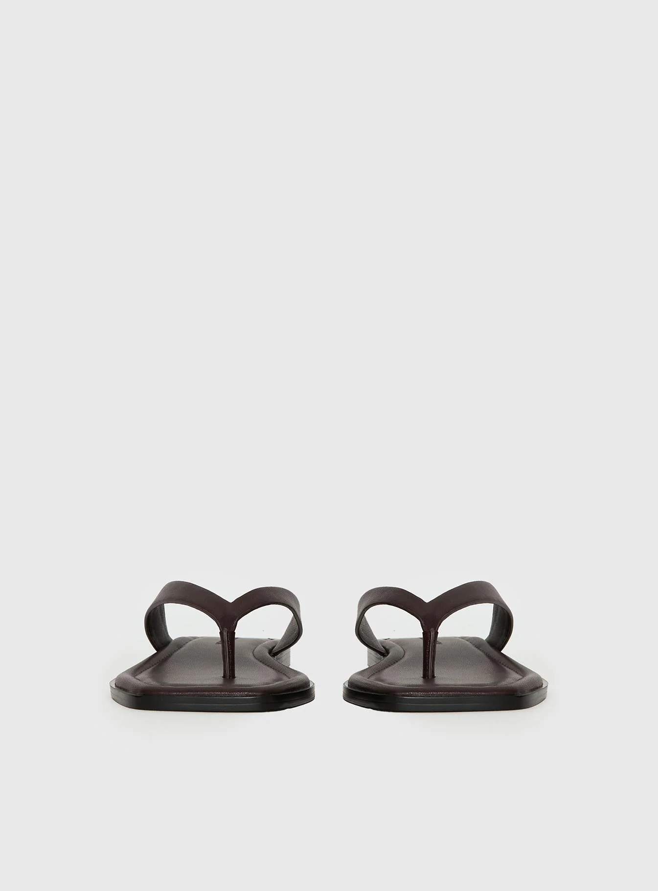 Alara Flat Thong Sandals Brown - Image 4