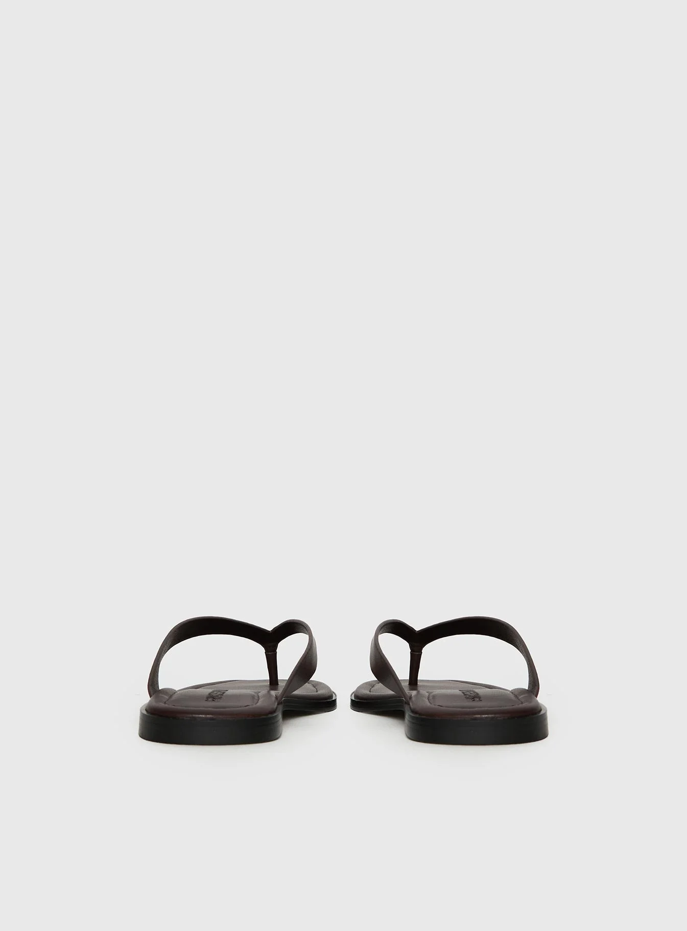 Alara Flat Thong Sandals Brown - Image 5