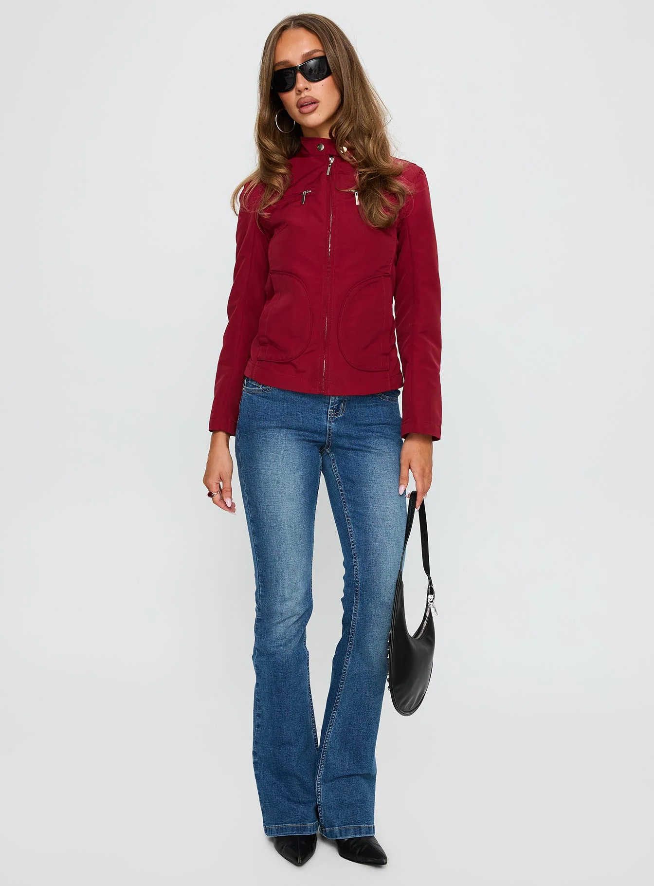 All A Blur Moto Jacket Red - Image 3