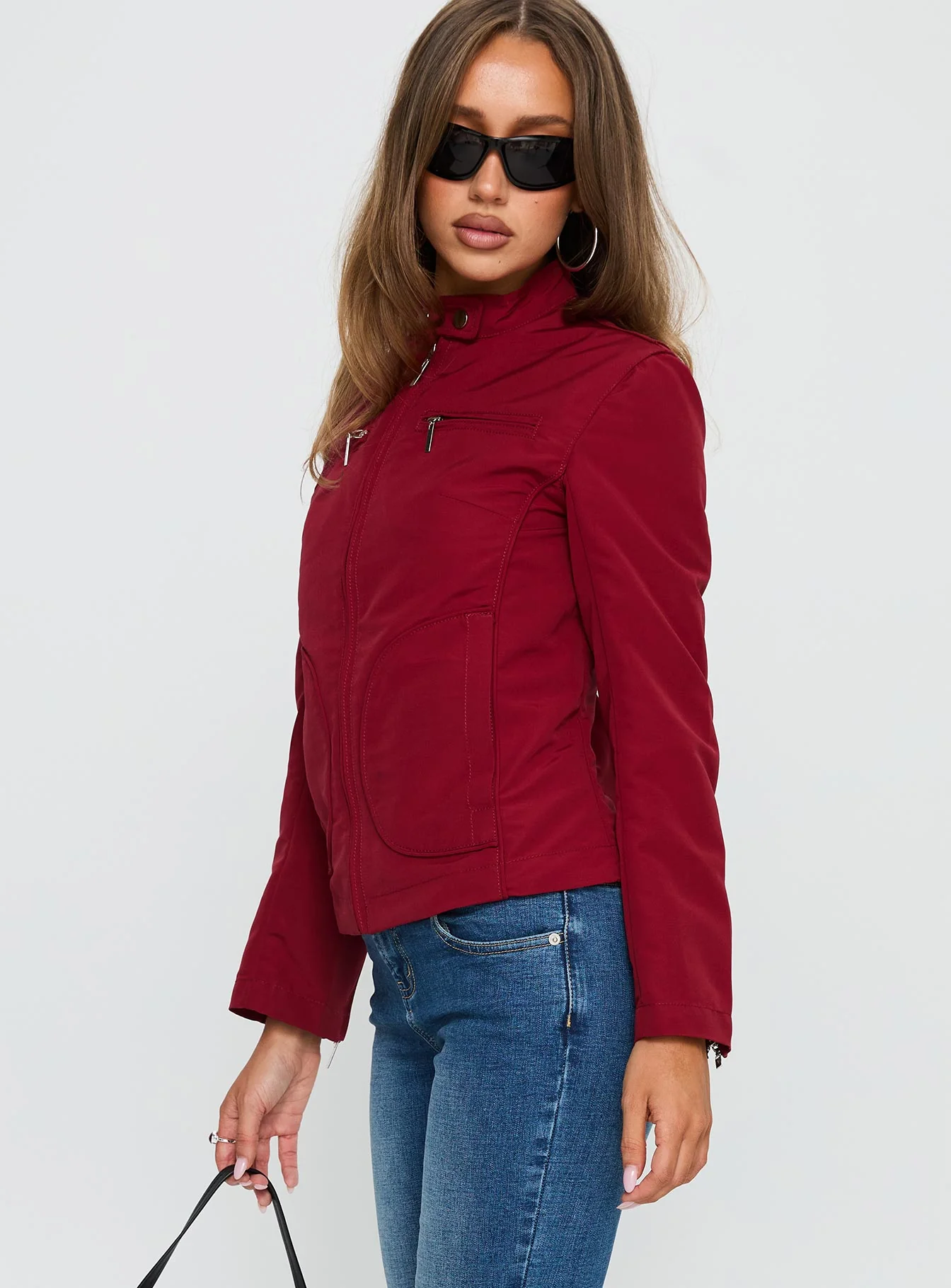 All A Blur Moto Jacket Red - Image 4