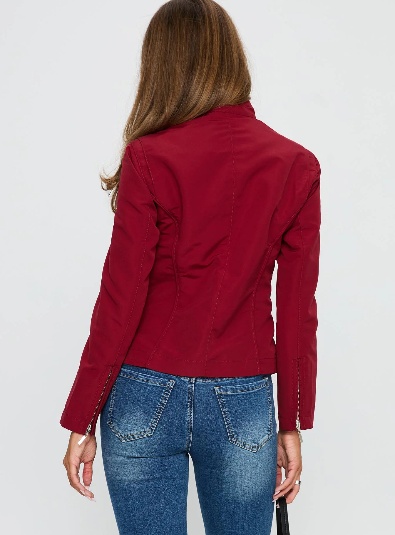 All A Blur Moto Jacket Red - Image 5
