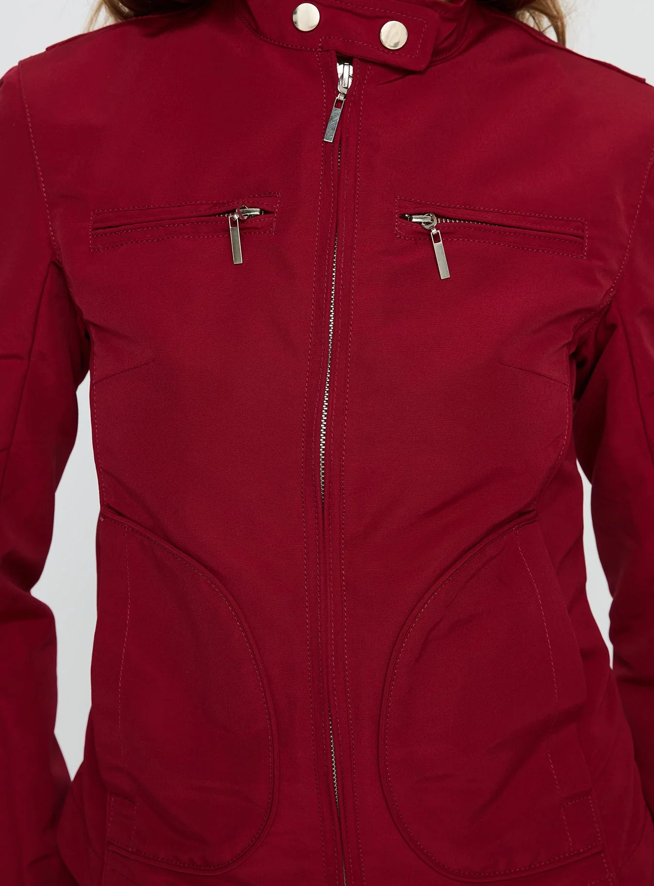 All A Blur Moto Jacket Red - Image 6