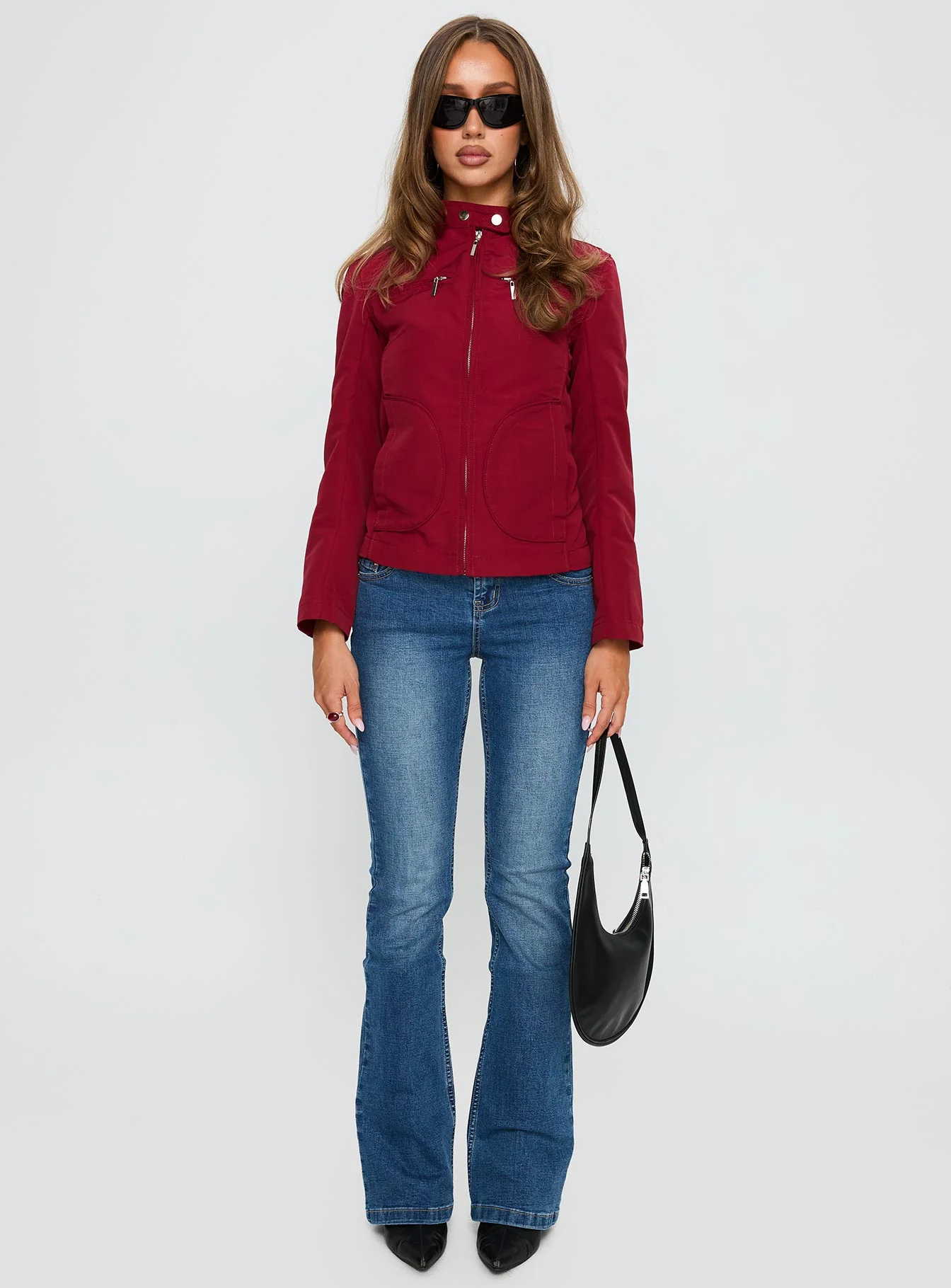 All A Blur Moto Jacket Red - Image 7