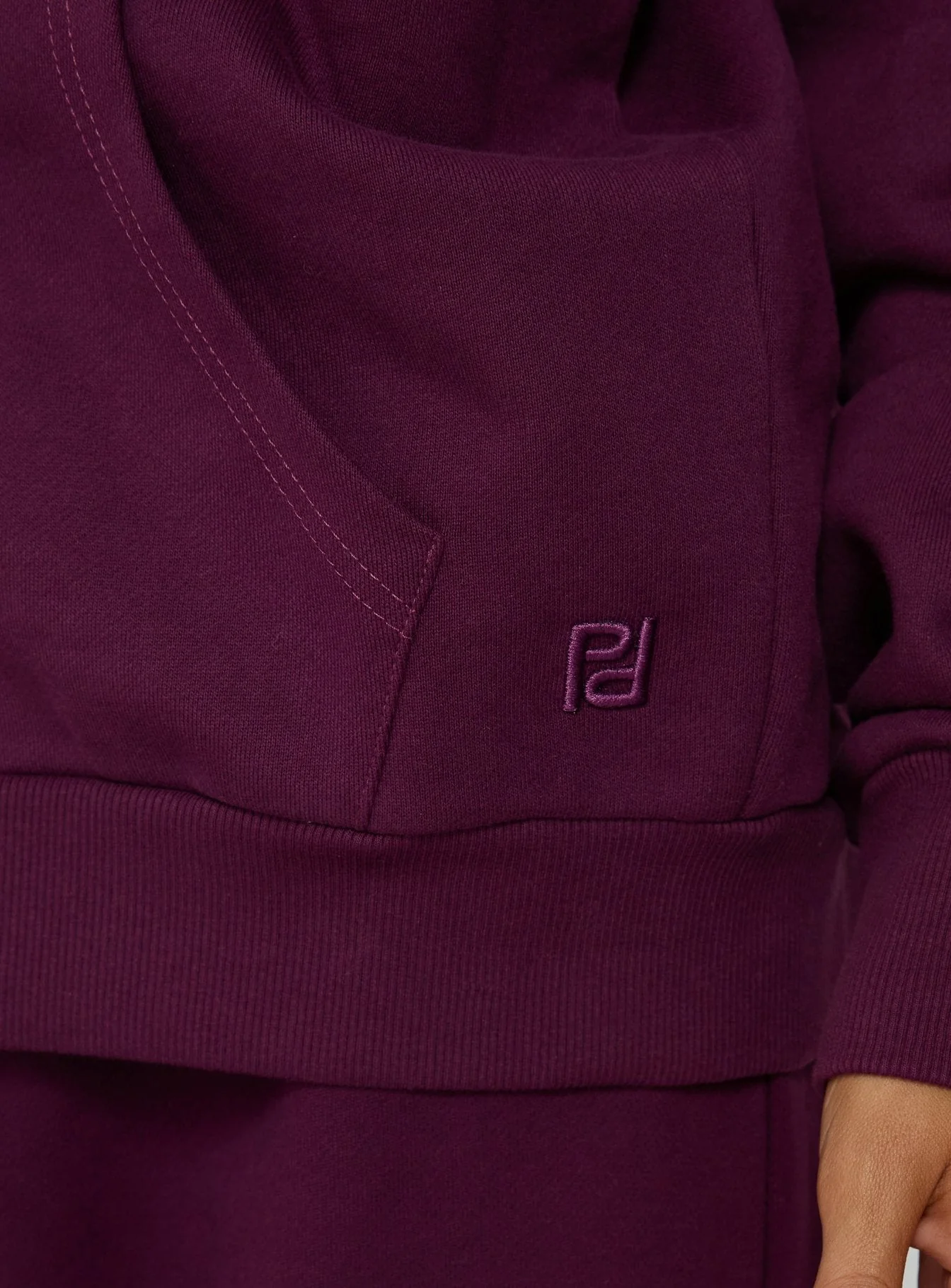 All Day Oversized Hoodie Plum - Image 6