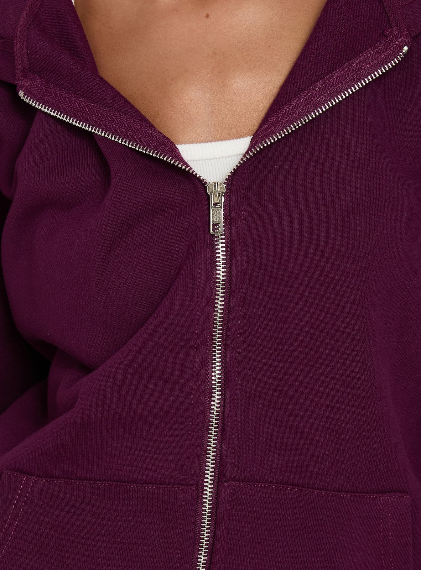 All Day Oversized Hoodie Plum - Image 7