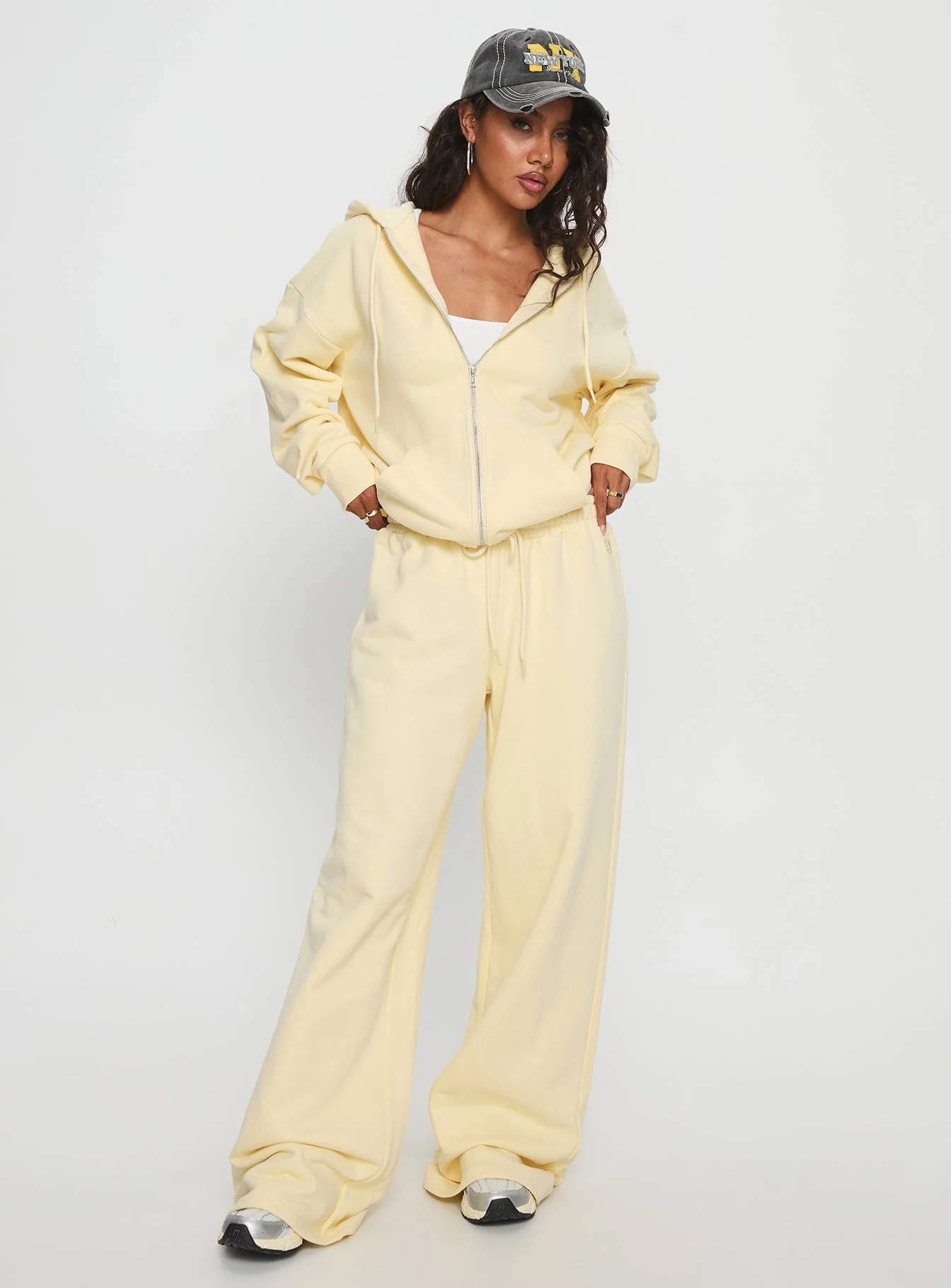 All Day Straight Leg Sweatpants Butter Yellow - Image 3