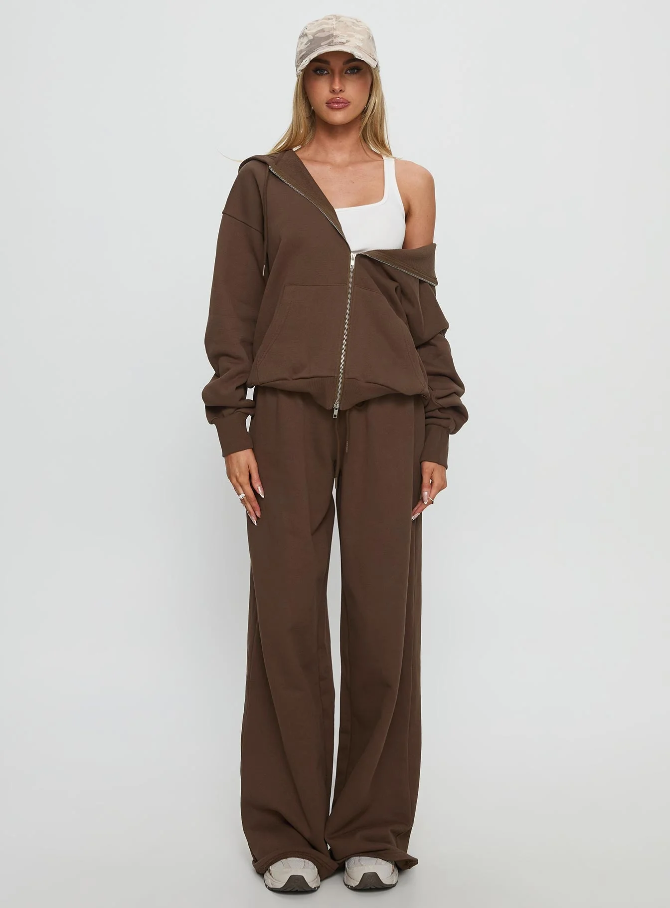 All Day Straight Leg Sweatpants Chocolate Brown - Image 7