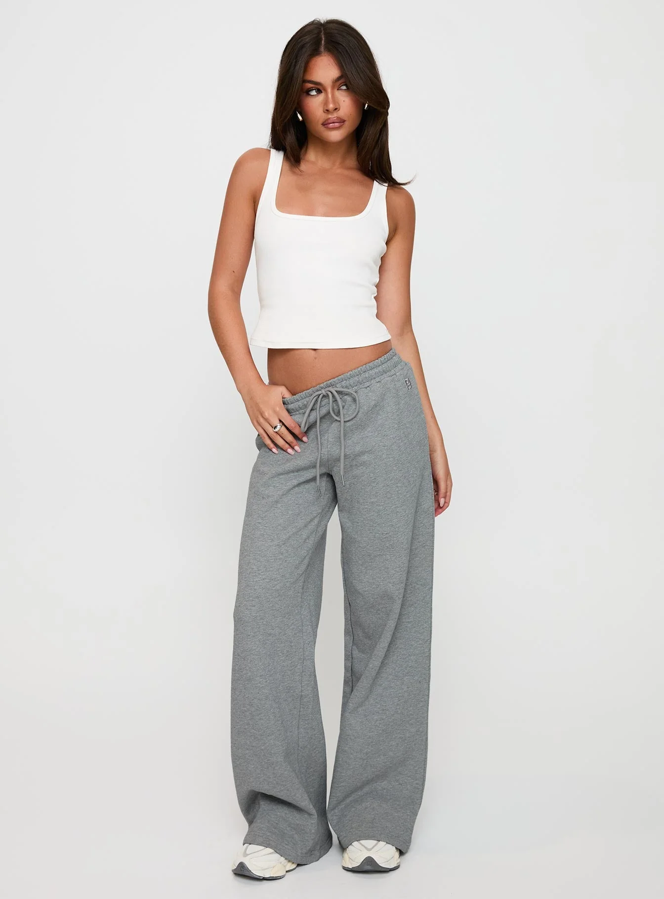 All Day Straight Leg Sweatpants Grey Marle - Image 3