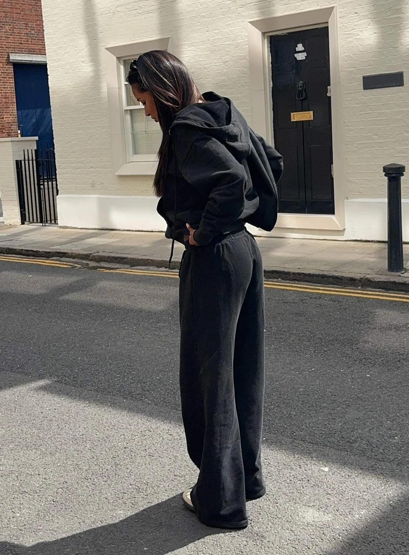 All Day Straight Leg Sweatpants Washed Black - Image 4
