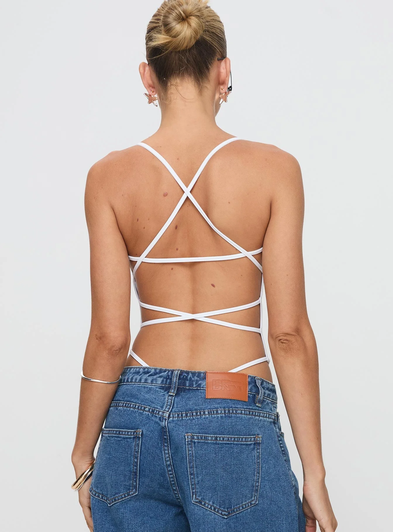 All Tied Up Bodysuit White - Image 5