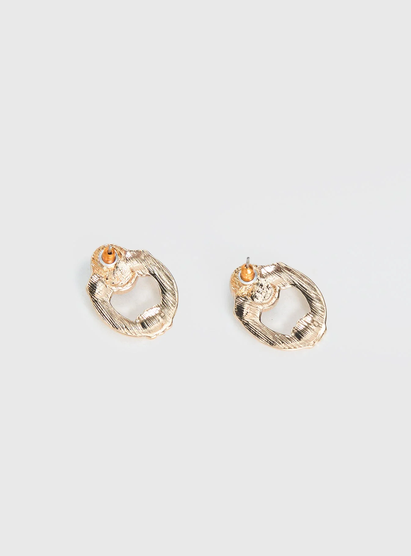 Allyza Gemstone Detail Earrings Gold - Image 4