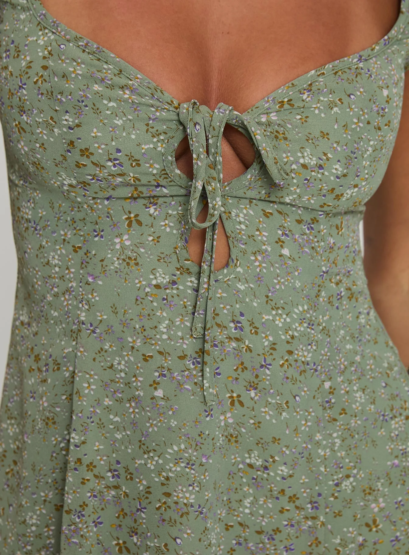 Alora Mini Dress Green - Image 6
