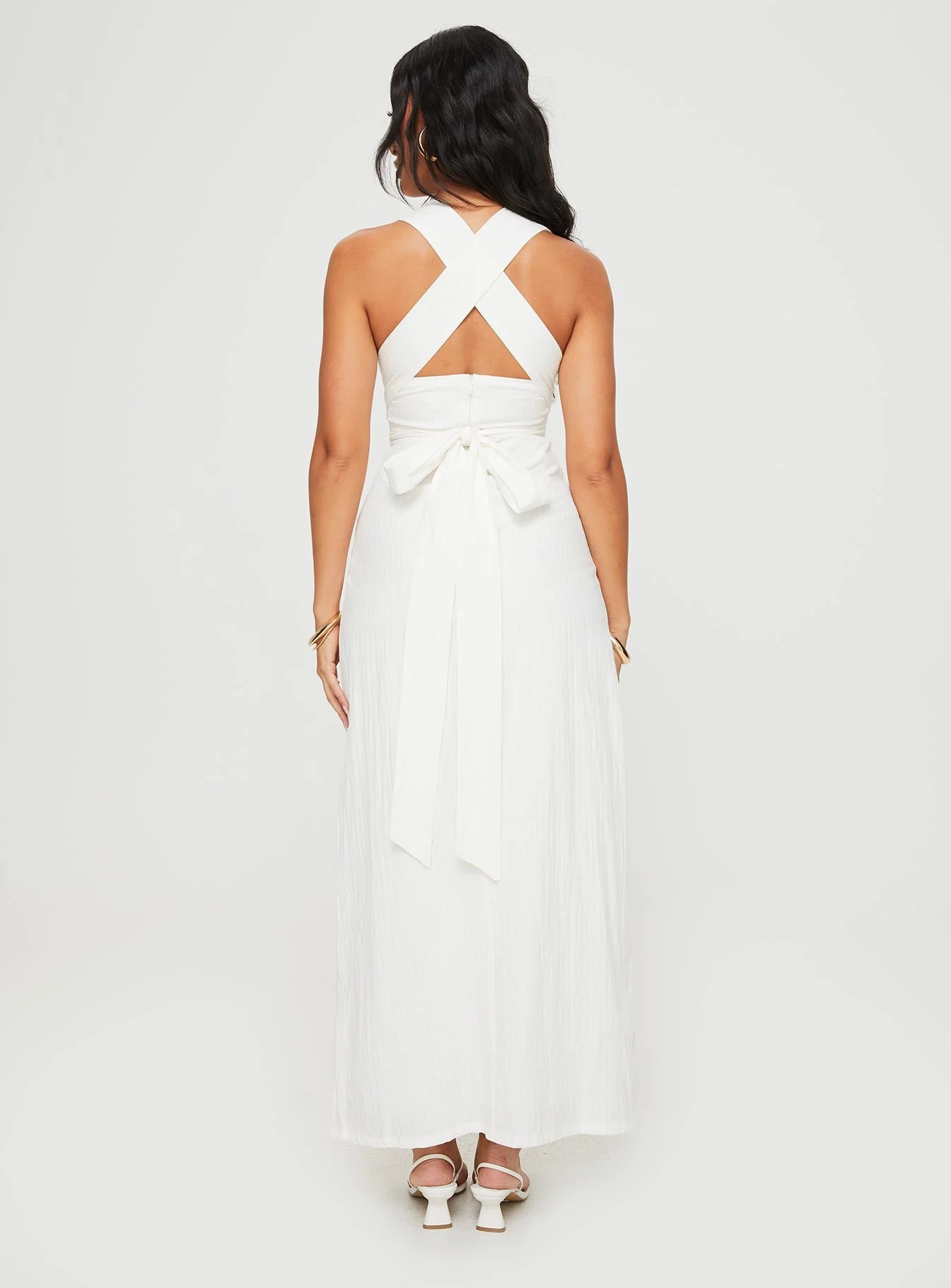 Alsace Maxi Dress White - Image 5