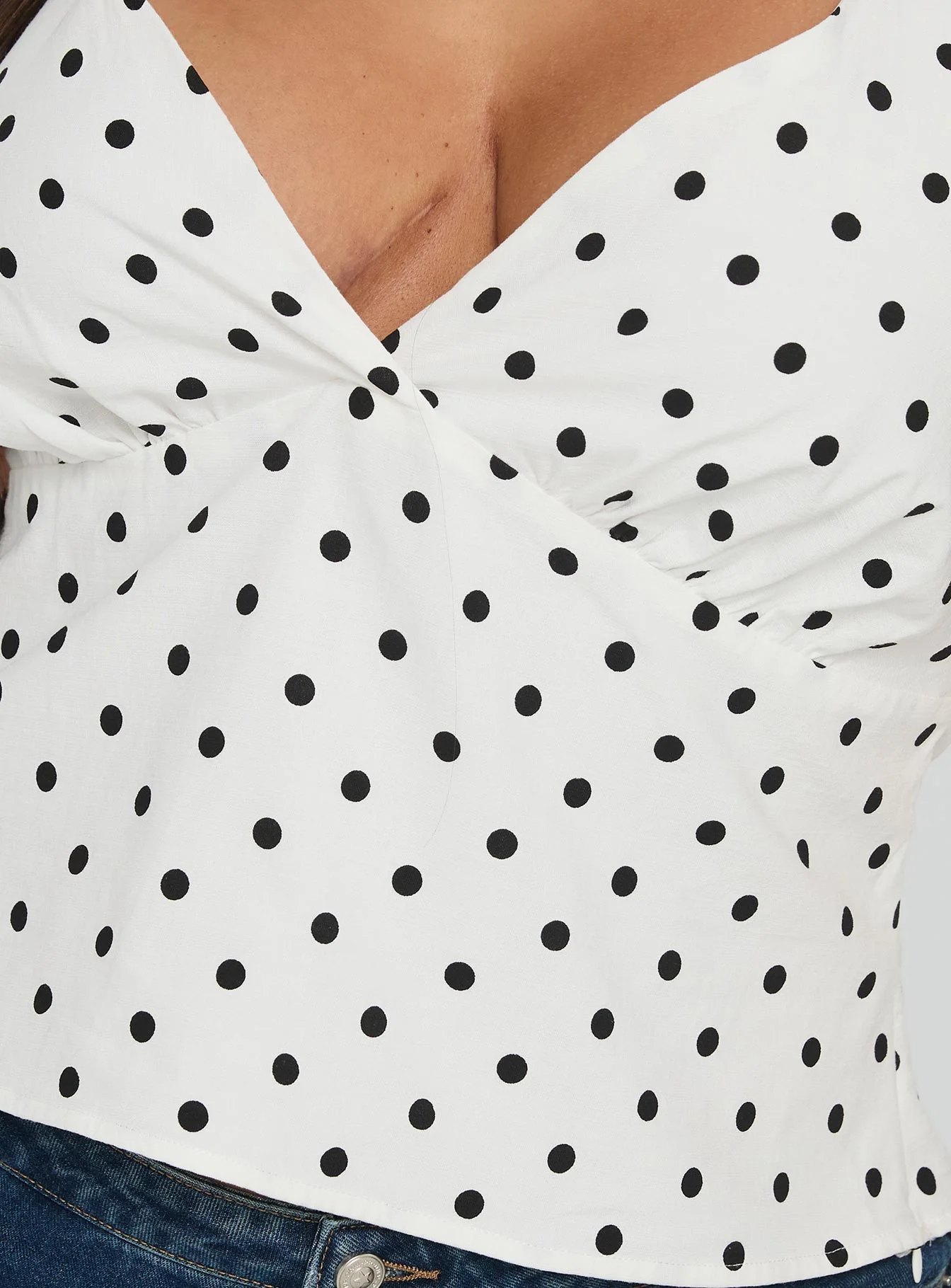 Alter Of Love Halter Top White / Polka Dot Curve - Image 6