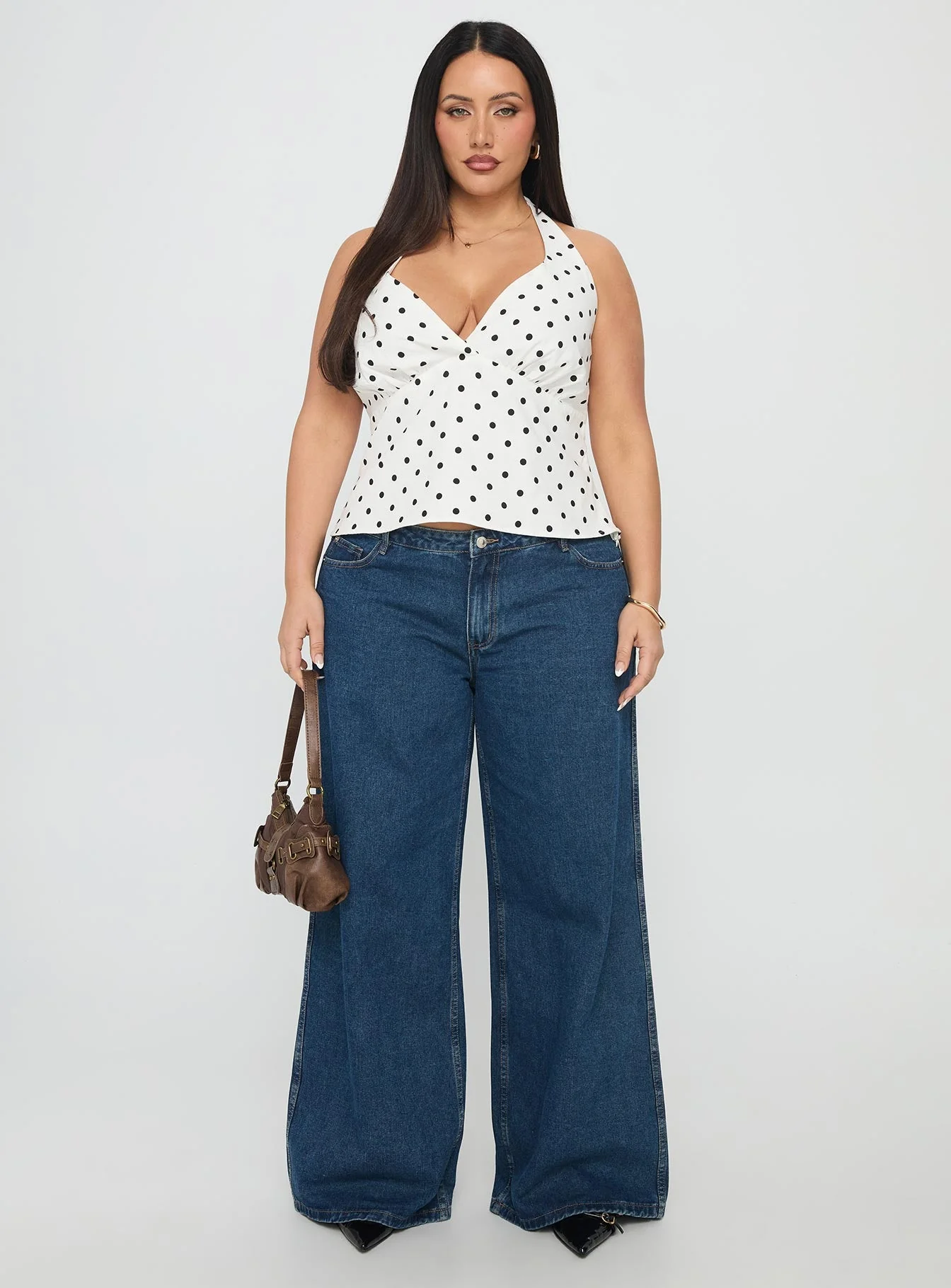 Alter Of Love Halter Top White / Polka Dot Curve - Image 7
