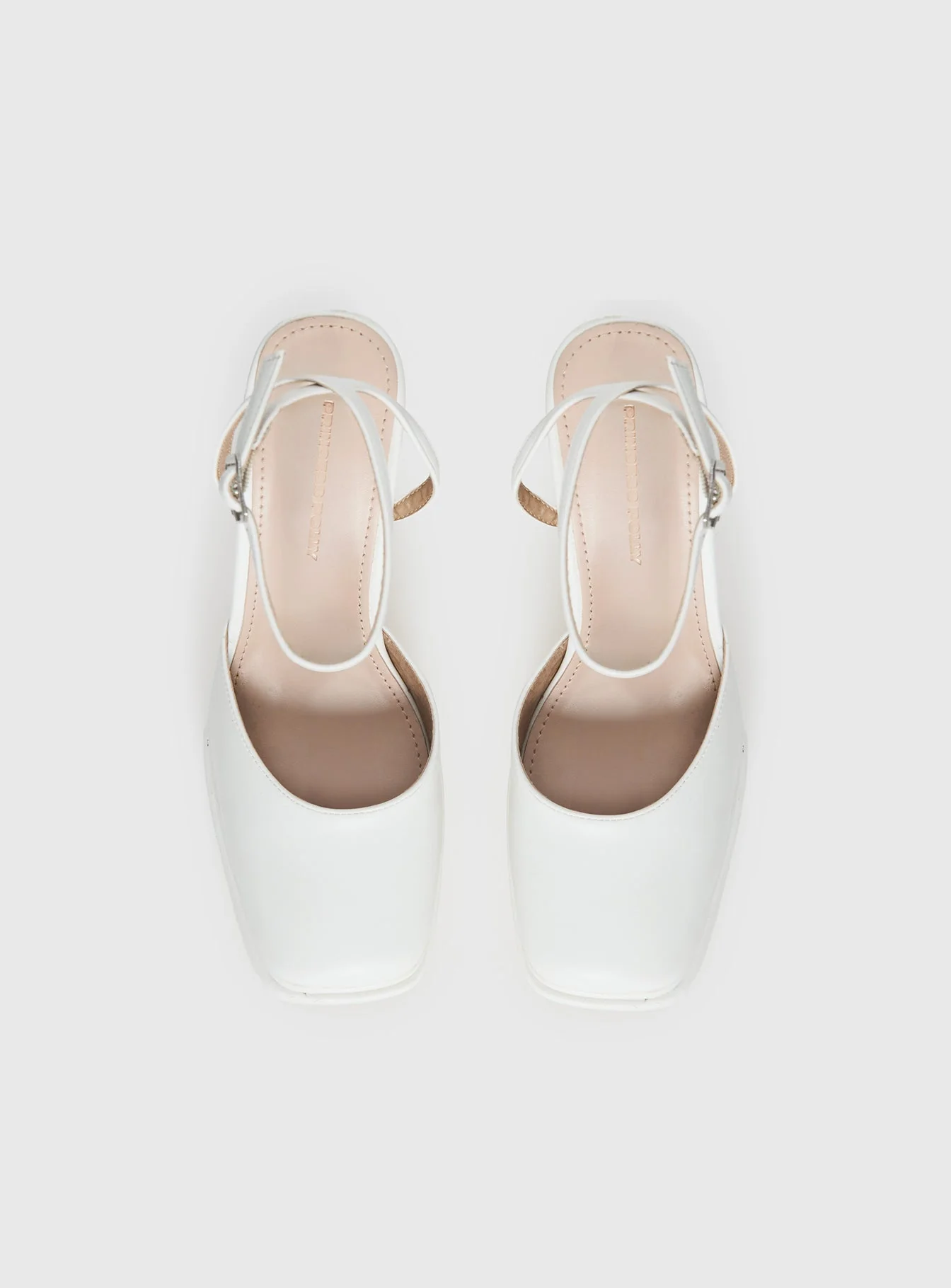 Alto Platform Heels Matte White - Image 6