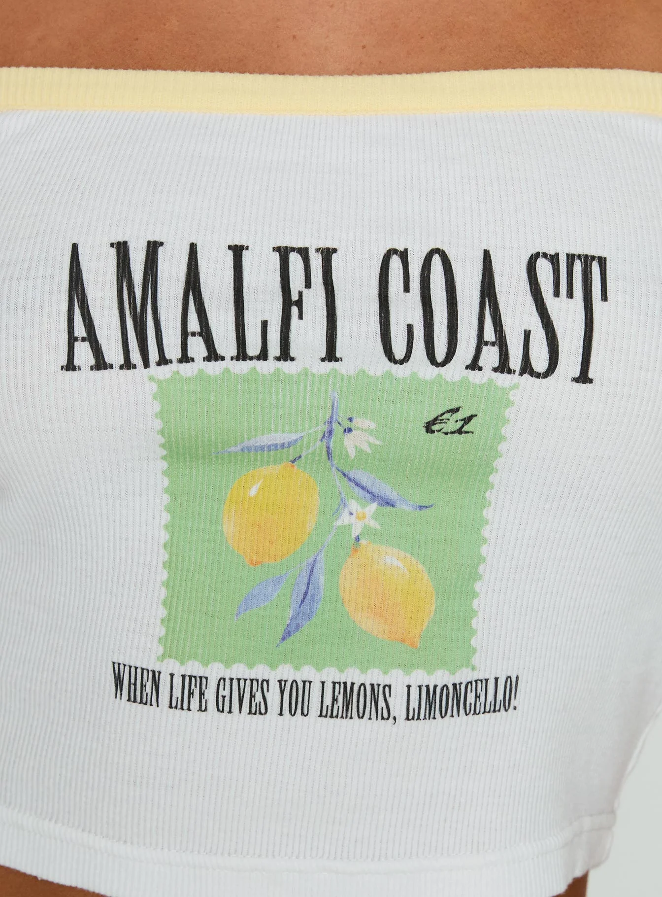 Amalfi Lemons Tank Top White - Image 6
