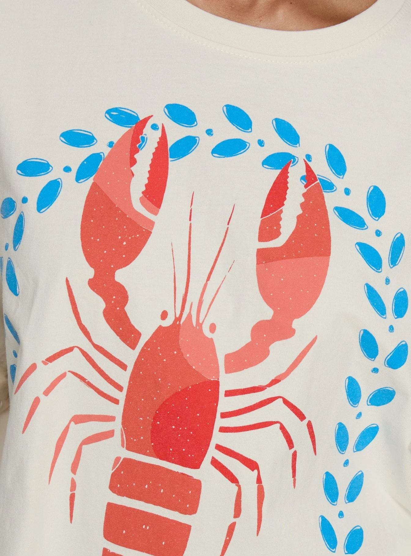 Amalfi Love Oversized Graphic Tee Off White - Image 6