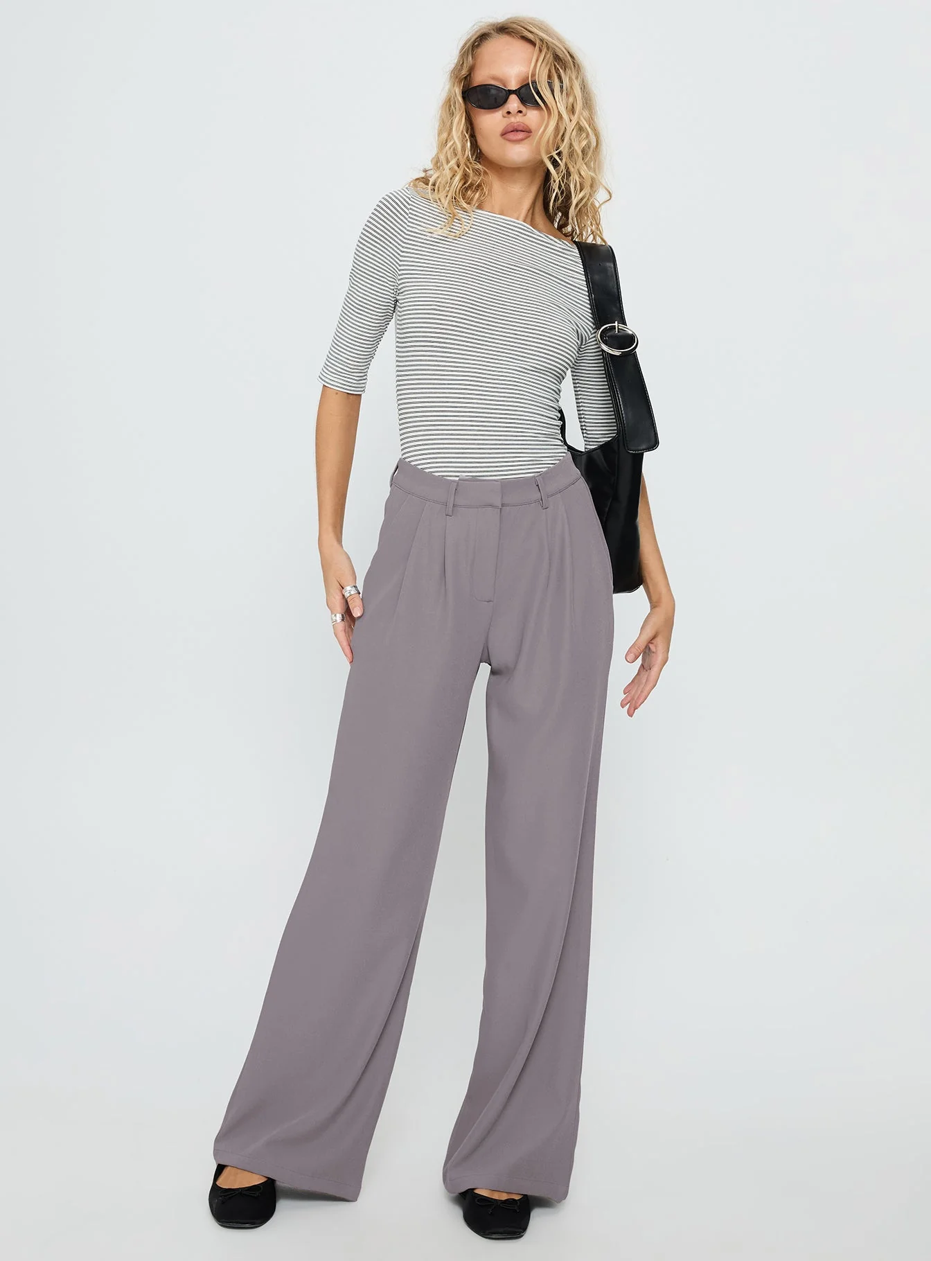 Ambient Wide Leg Pant Grey - Image 3
