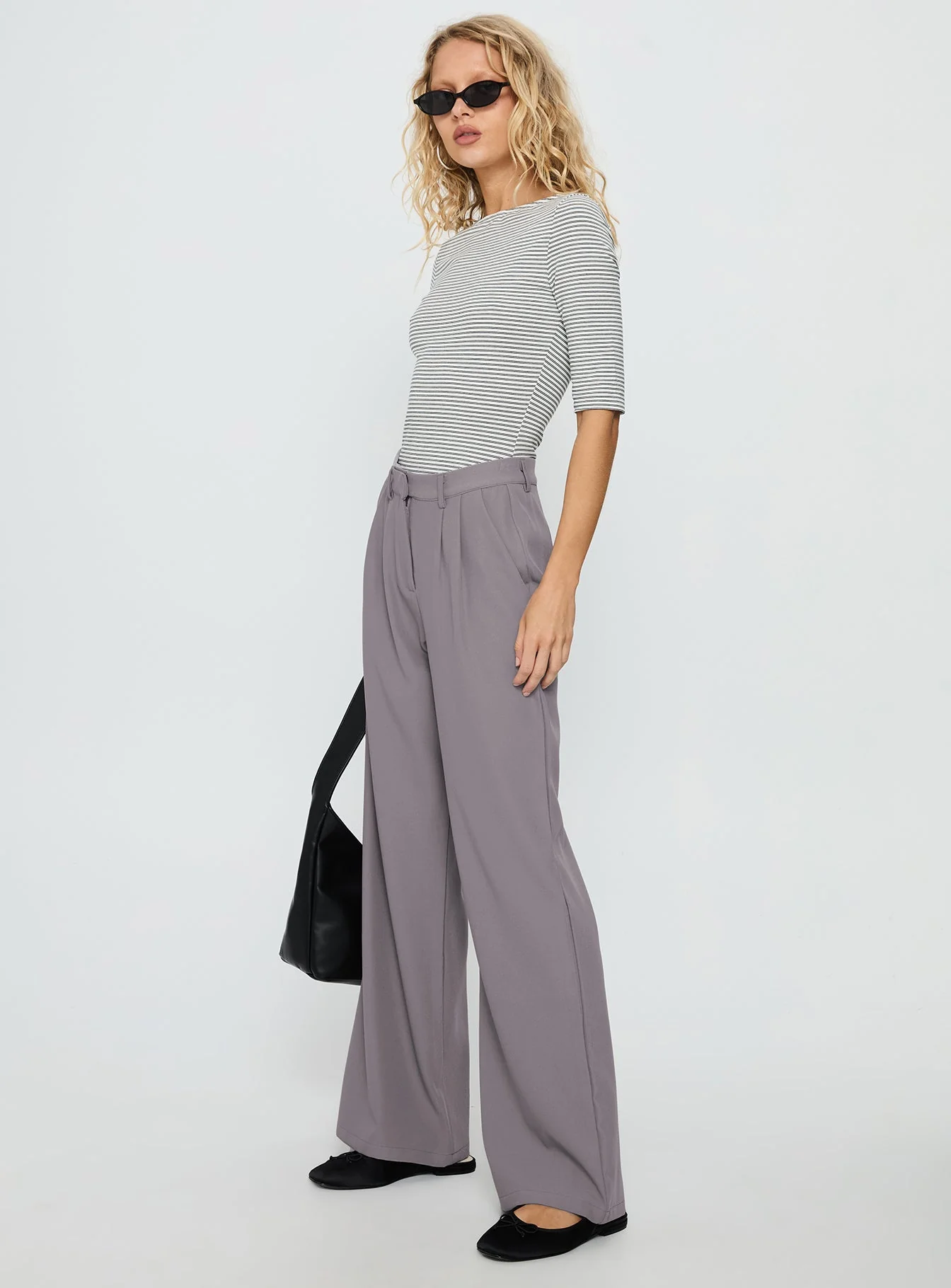 Ambient Wide Leg Pant Grey - Image 4