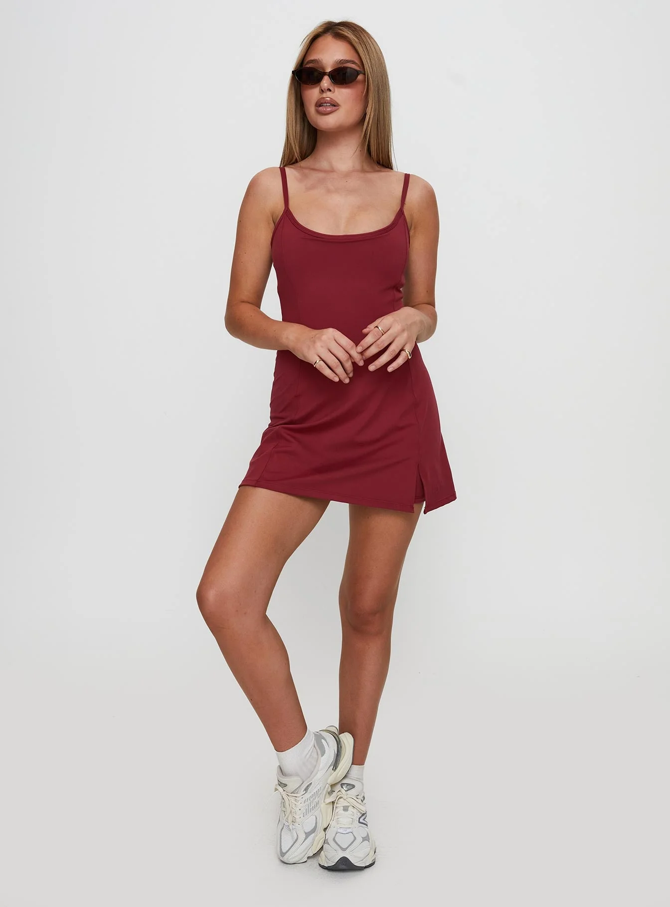 Ambition Activewear Mini Dress Cherry - Image 3