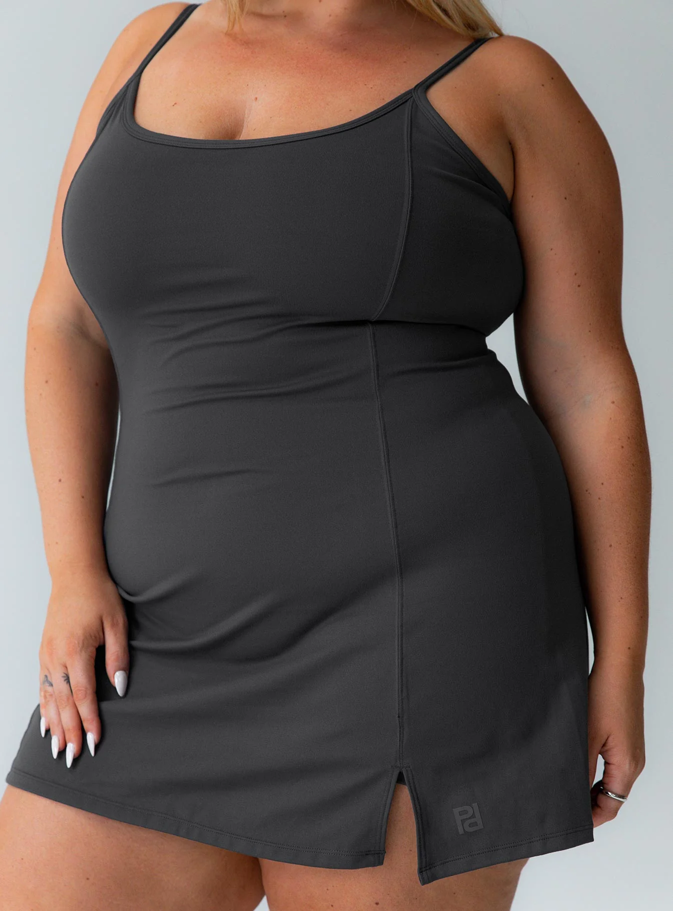 Ambition Activewear Romper Grey Curve - Image 2