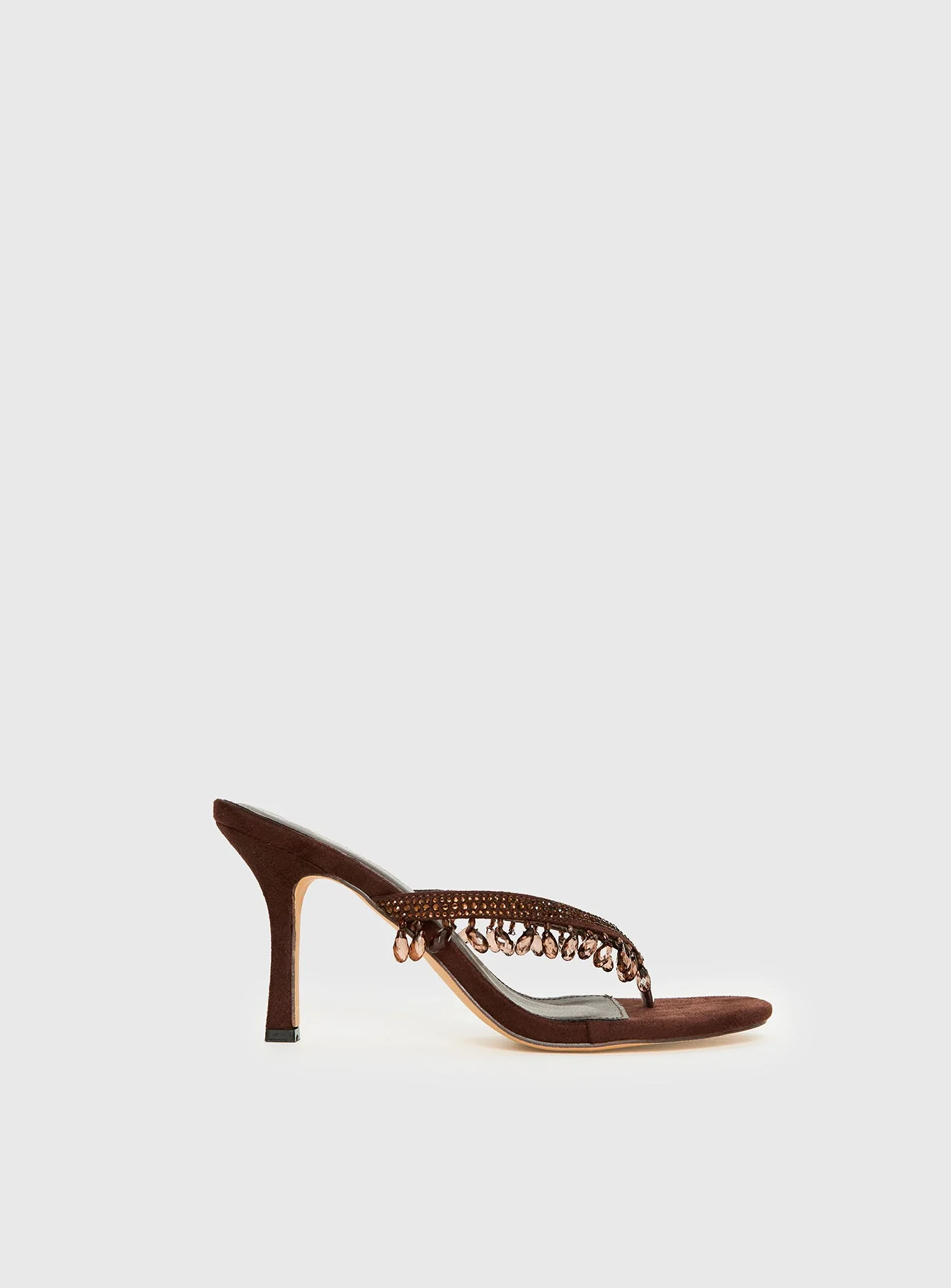 Ameliah Tassel Heels Brown - Image 2