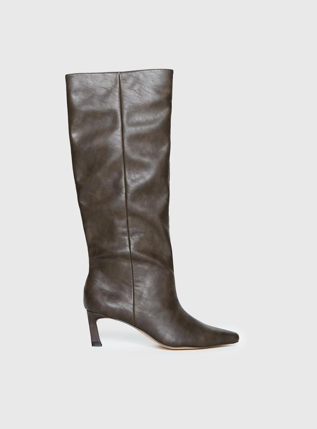 Aminah Knee High Boots Charcoal - Image 2