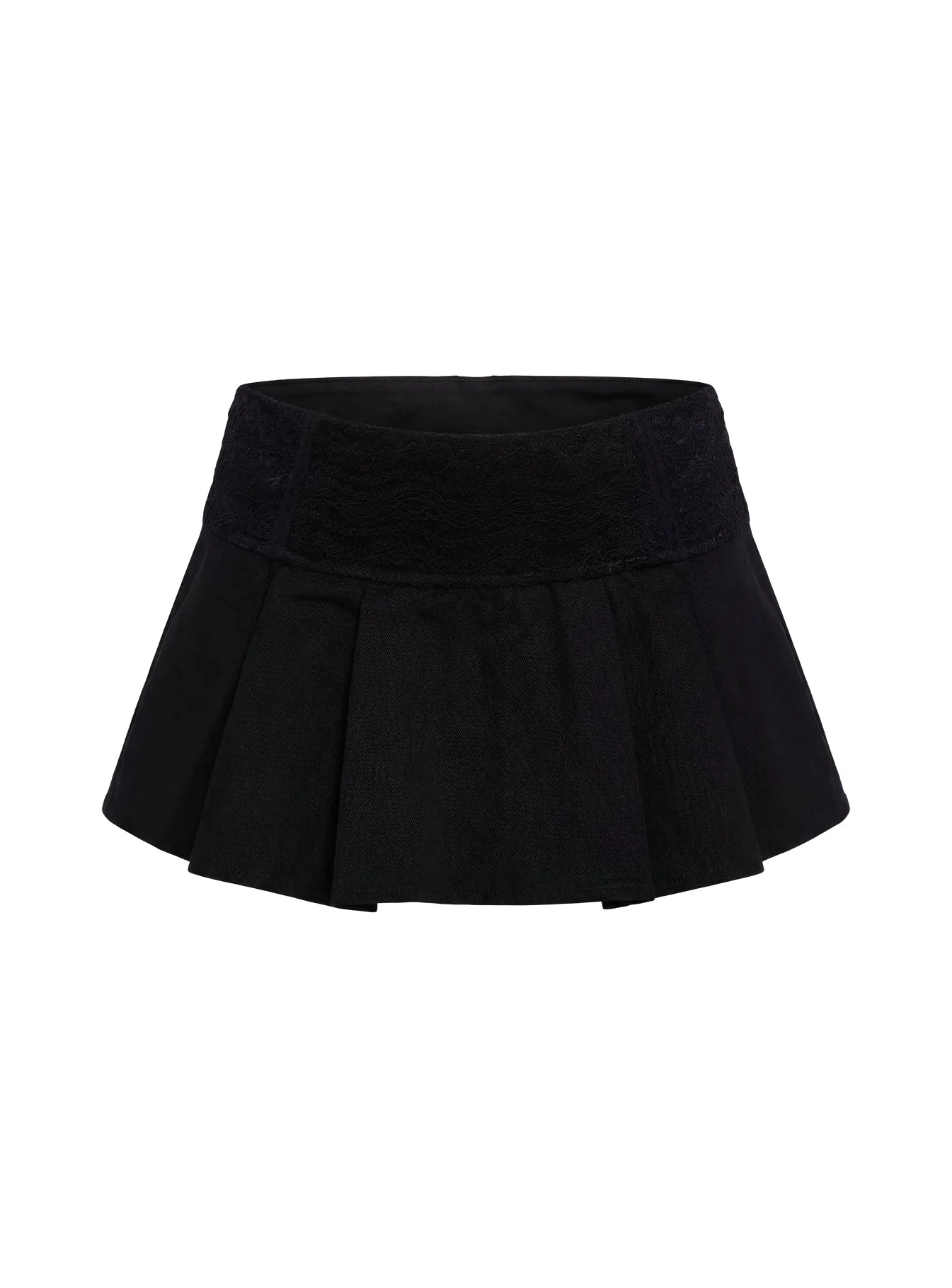 Amoure Pleated Micro Skort Black - Image 10