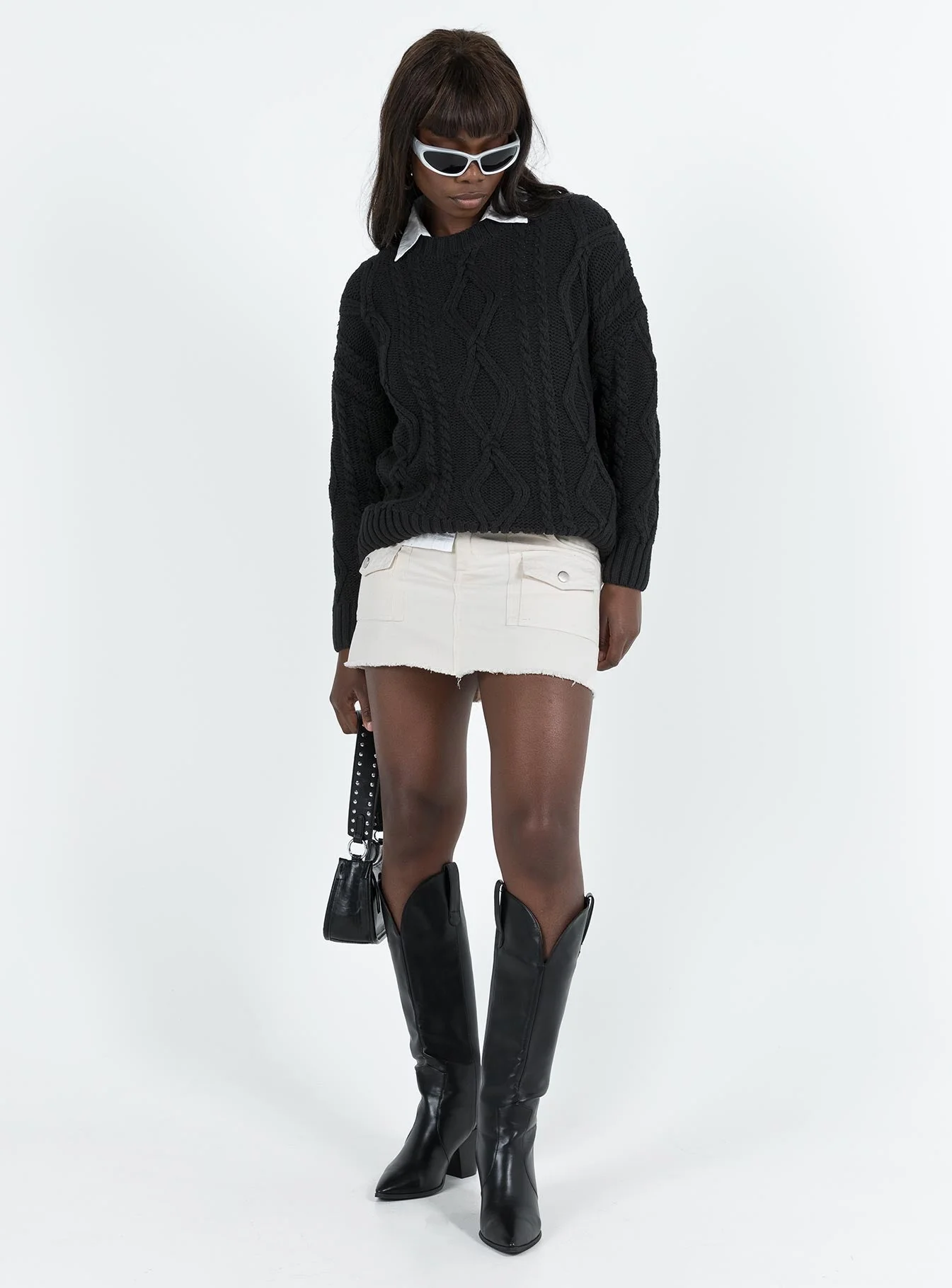 Anaya Oversized Jumper Black - Image 3