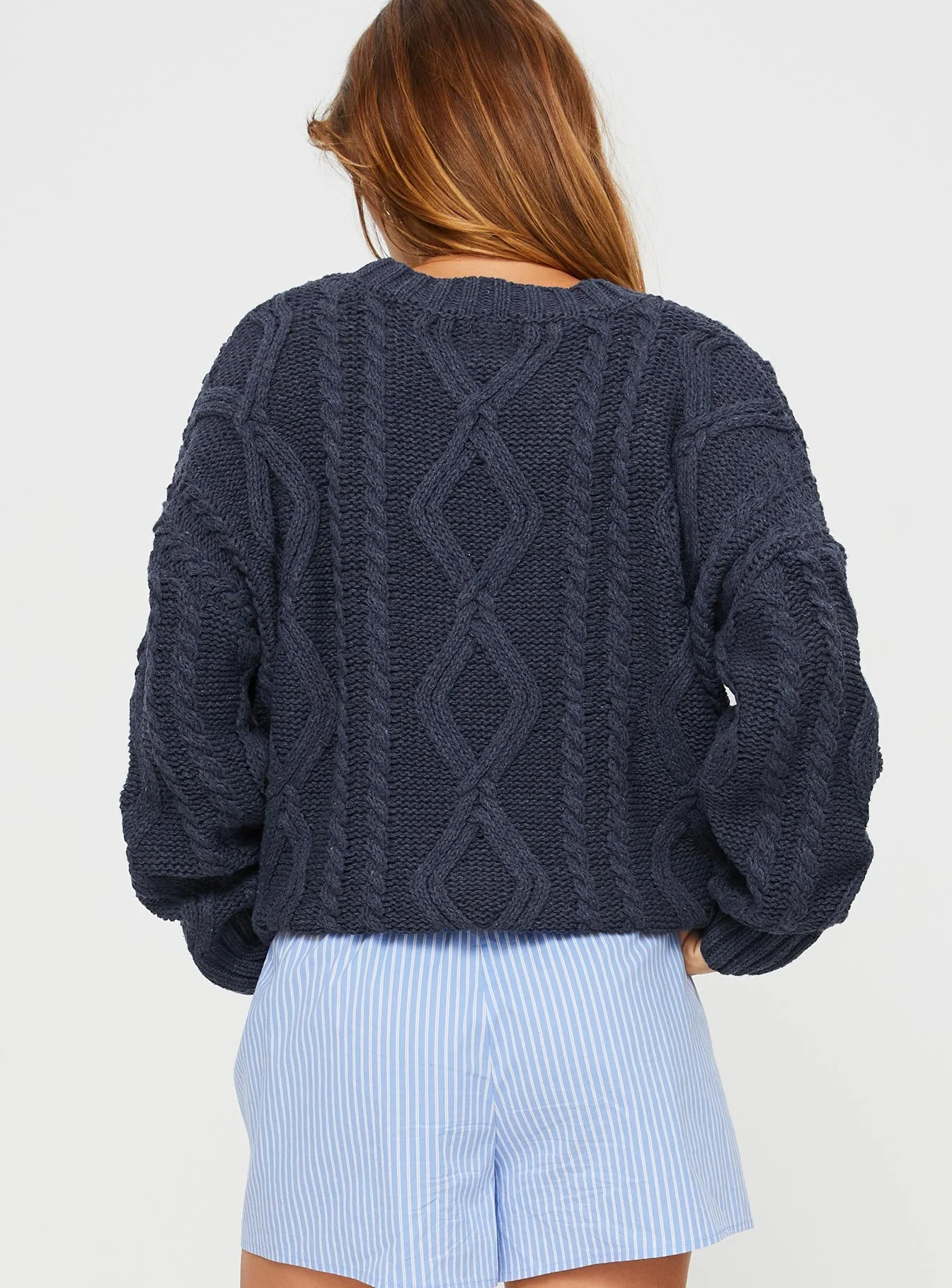 Anaya Oversized Sweater Navy - Image 5