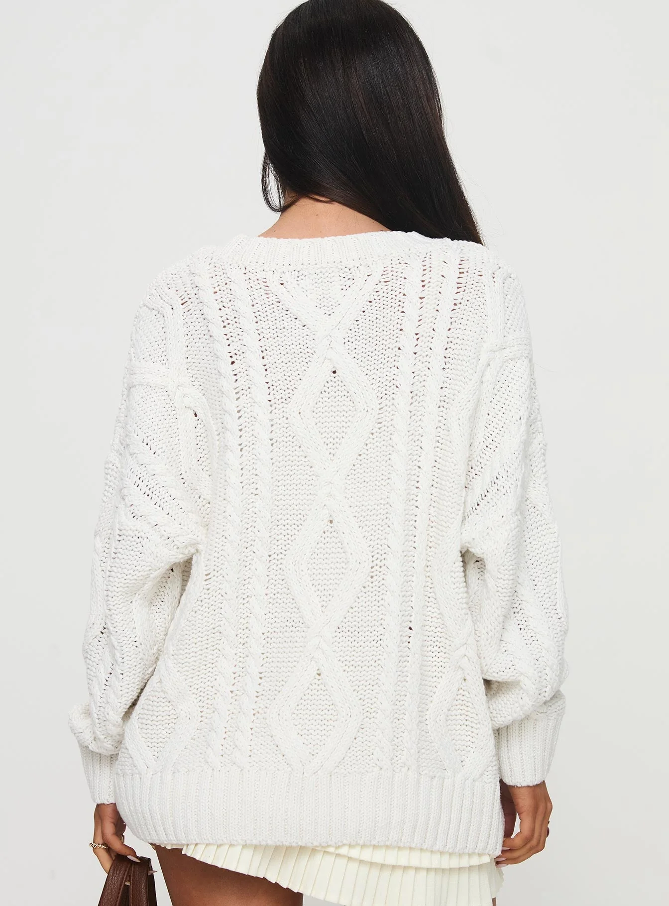 Anaya Oversized Sweater White - Image 5