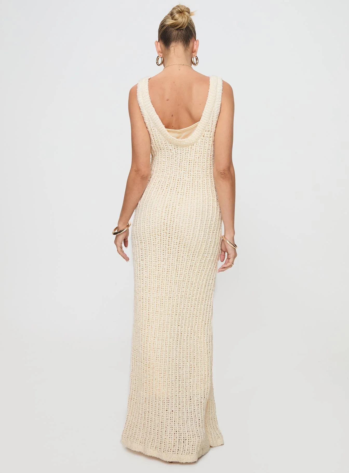 Andiamo Maxi Dress Cream - Image 5