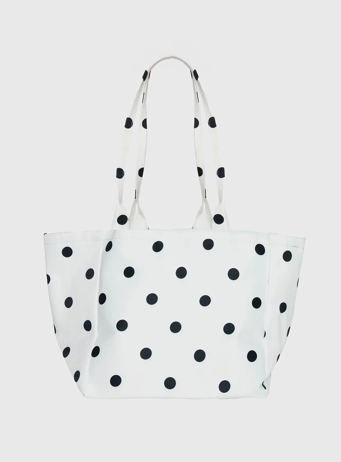 Anetta Tote Bag White Polka - Image 2