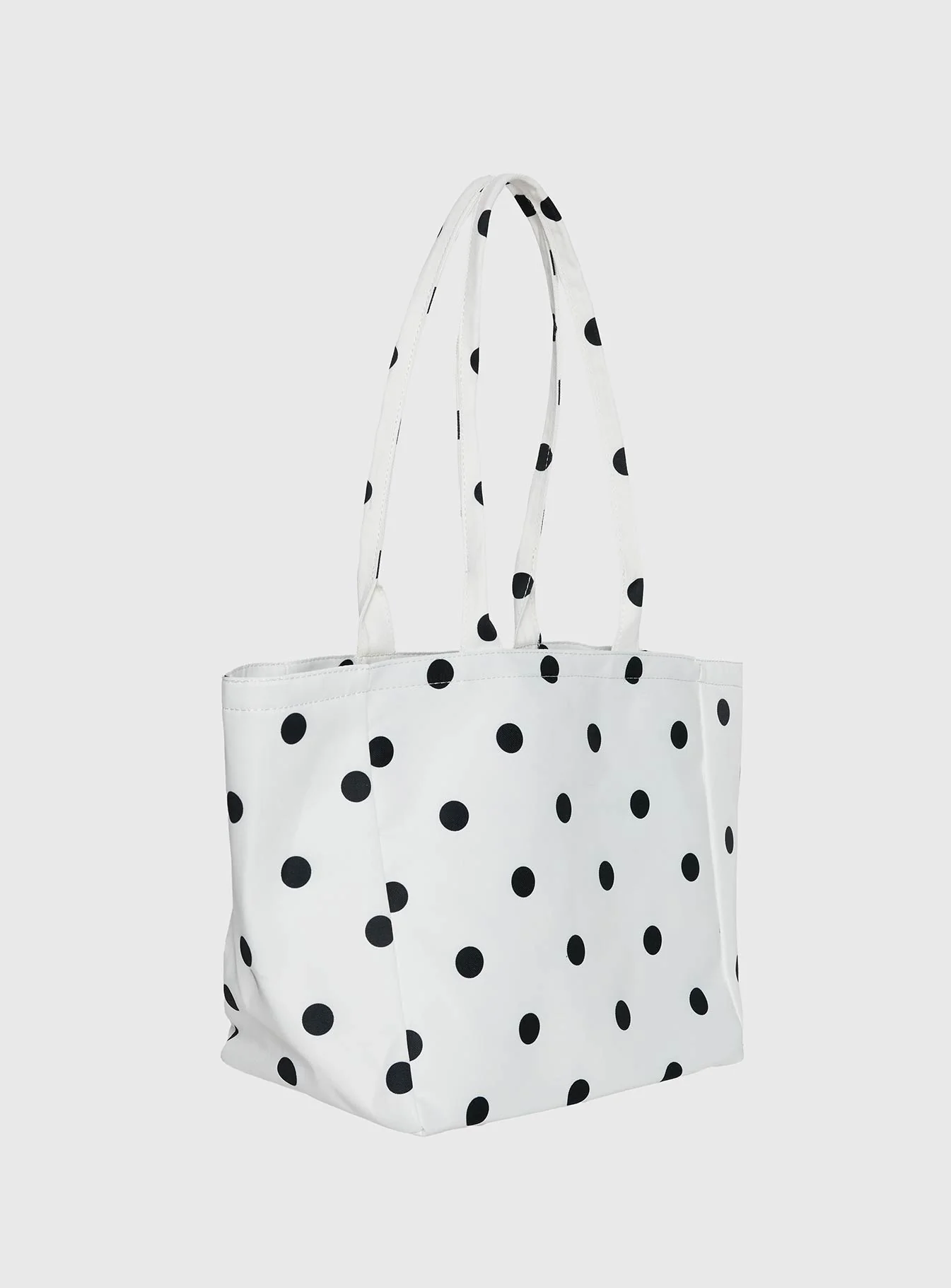 Anetta Tote Bag White Polka - Image 3