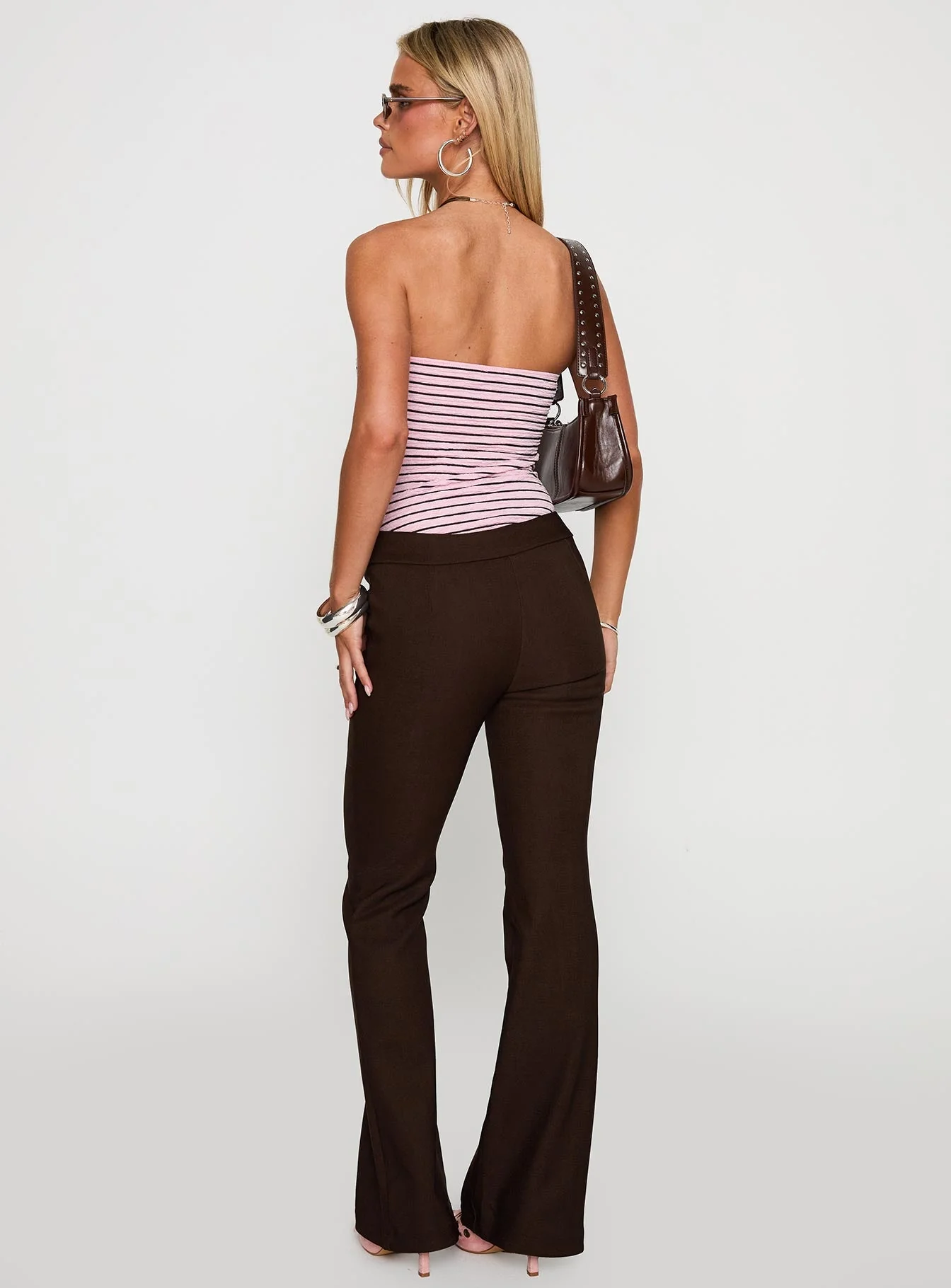 Angel Unknown Flare Pants Chocolate - Image 5