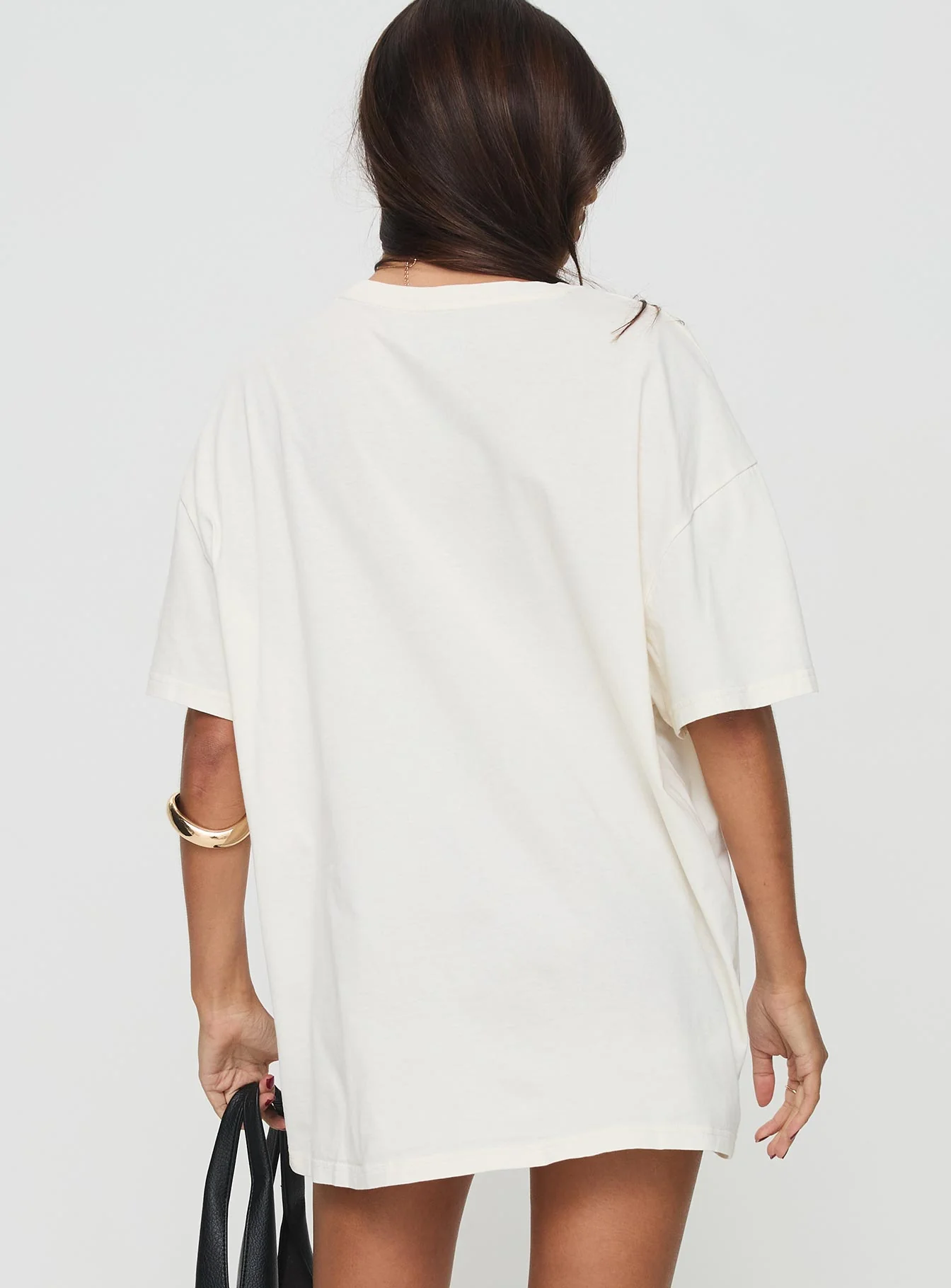 Kewpie Angel Vs Devil Oversized Tee White - Image 5