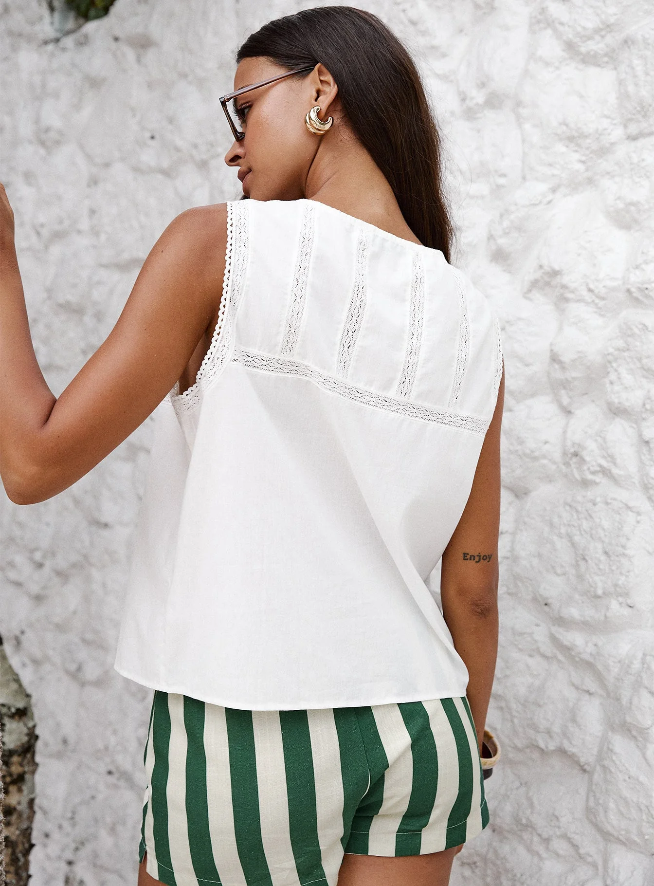 Angourie Blouse Top White - Image 4