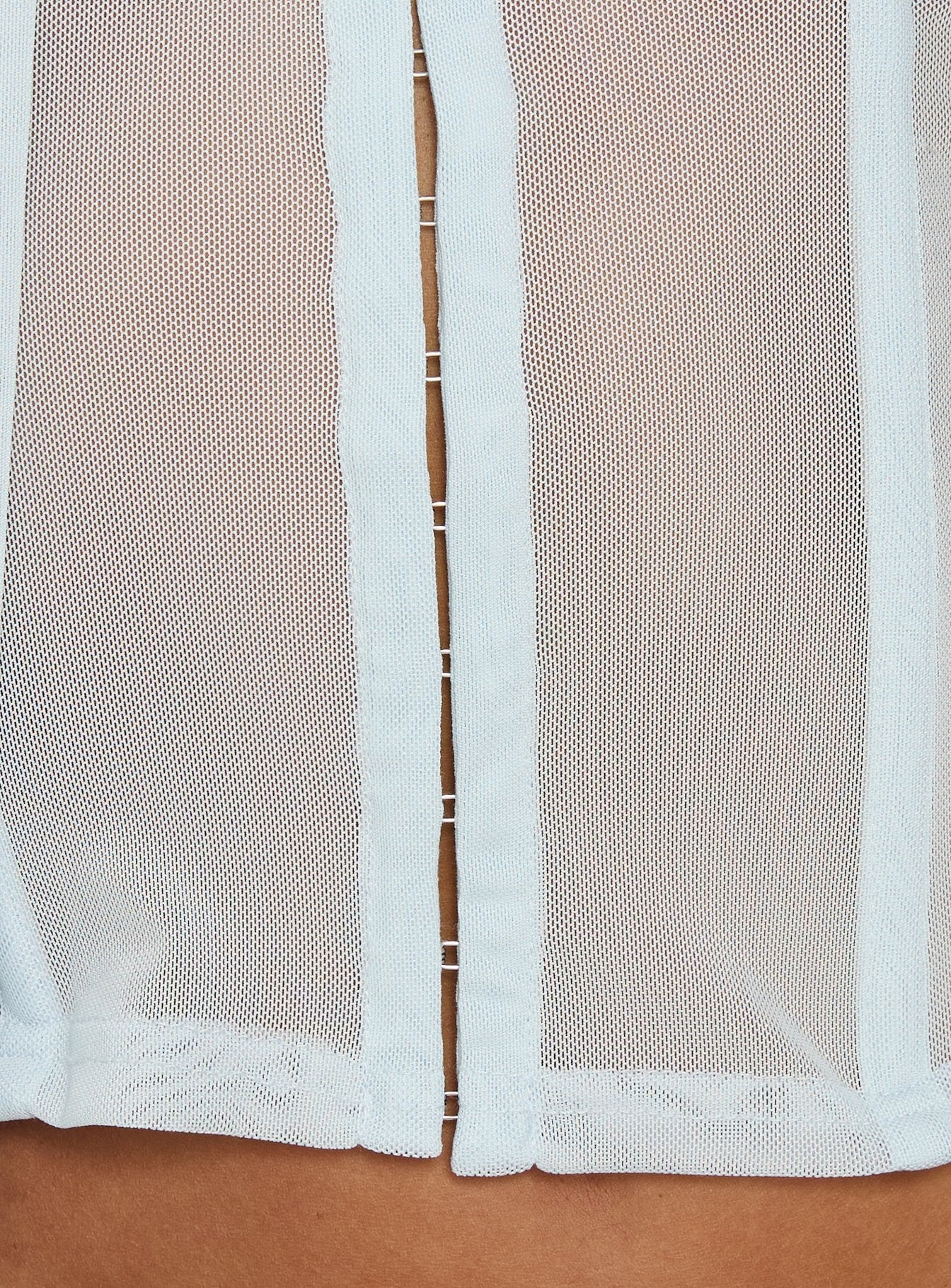 Anistasia Mesh Keyhole Corset Top Icy Blue - Image 7